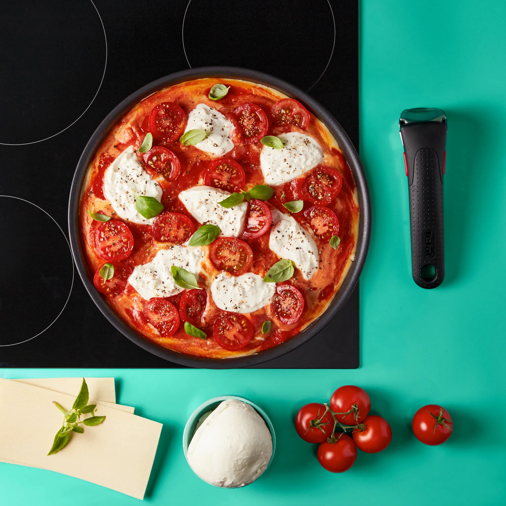 Набор посуды со съемной ручкой Tefal Ingenio Daily Chef Black 5 предметов 16/20/24/28 см L7629102