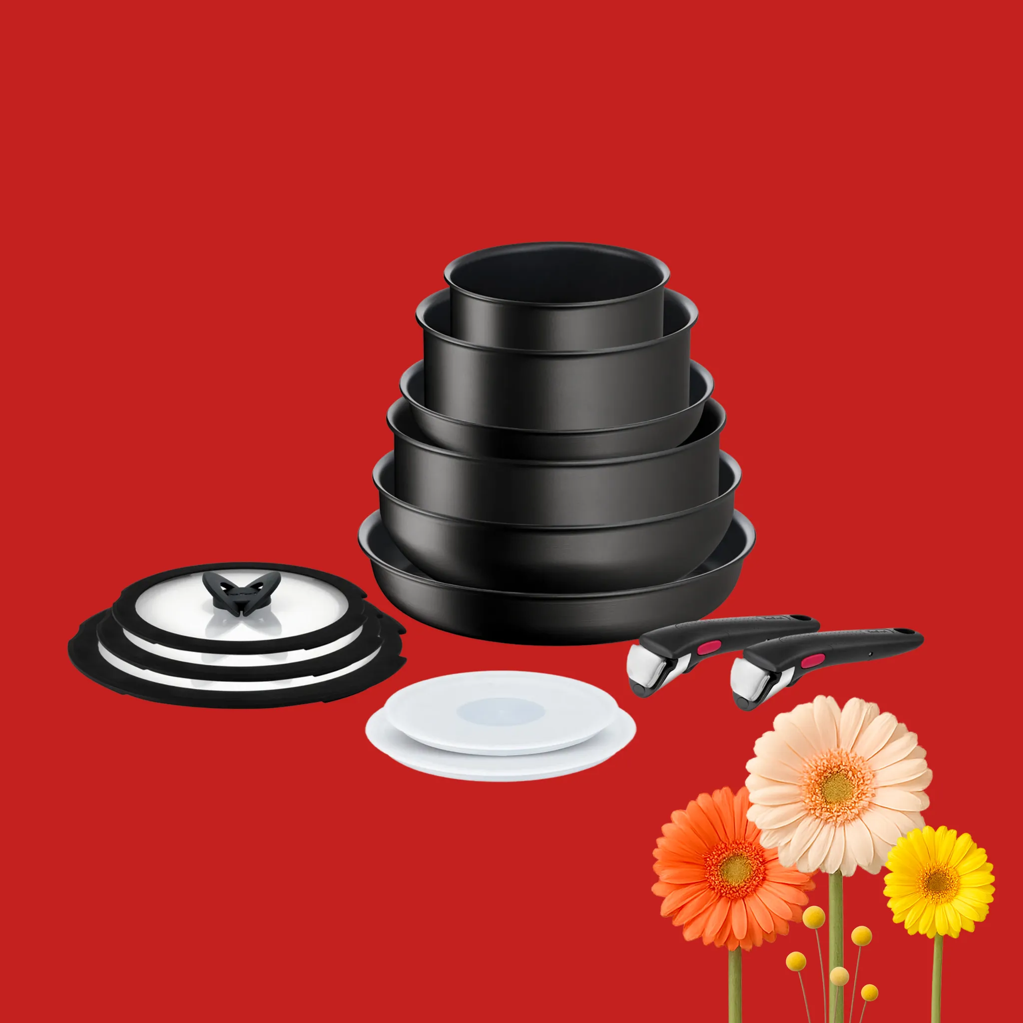 Набор посуды со съемной ручкой Tefal Ingenio Unlimited 13 предметов L7639002 фото