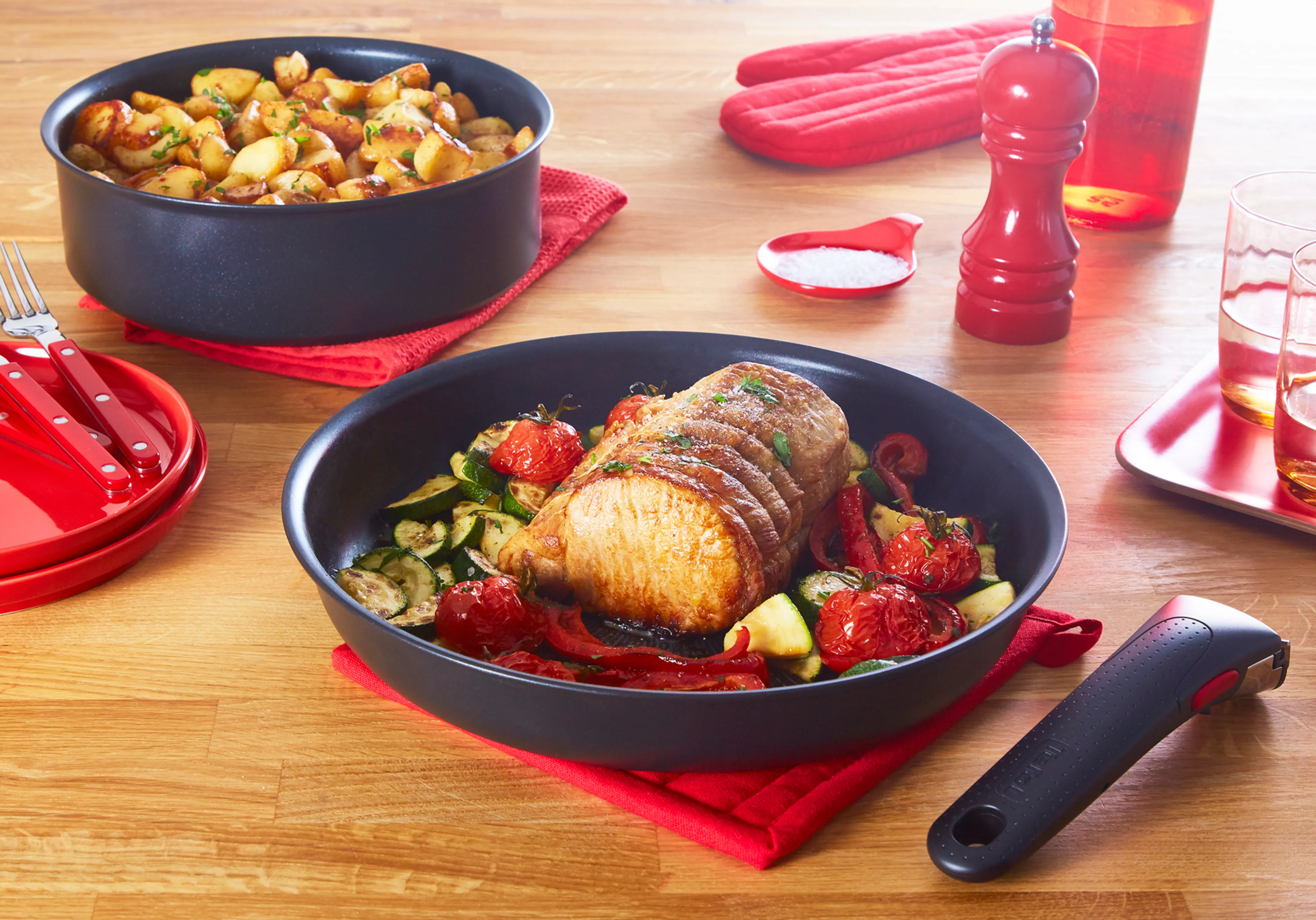 Набор посуды со съемной ручкой Tefal Ingenio Unlimited 13 предметов L7639002