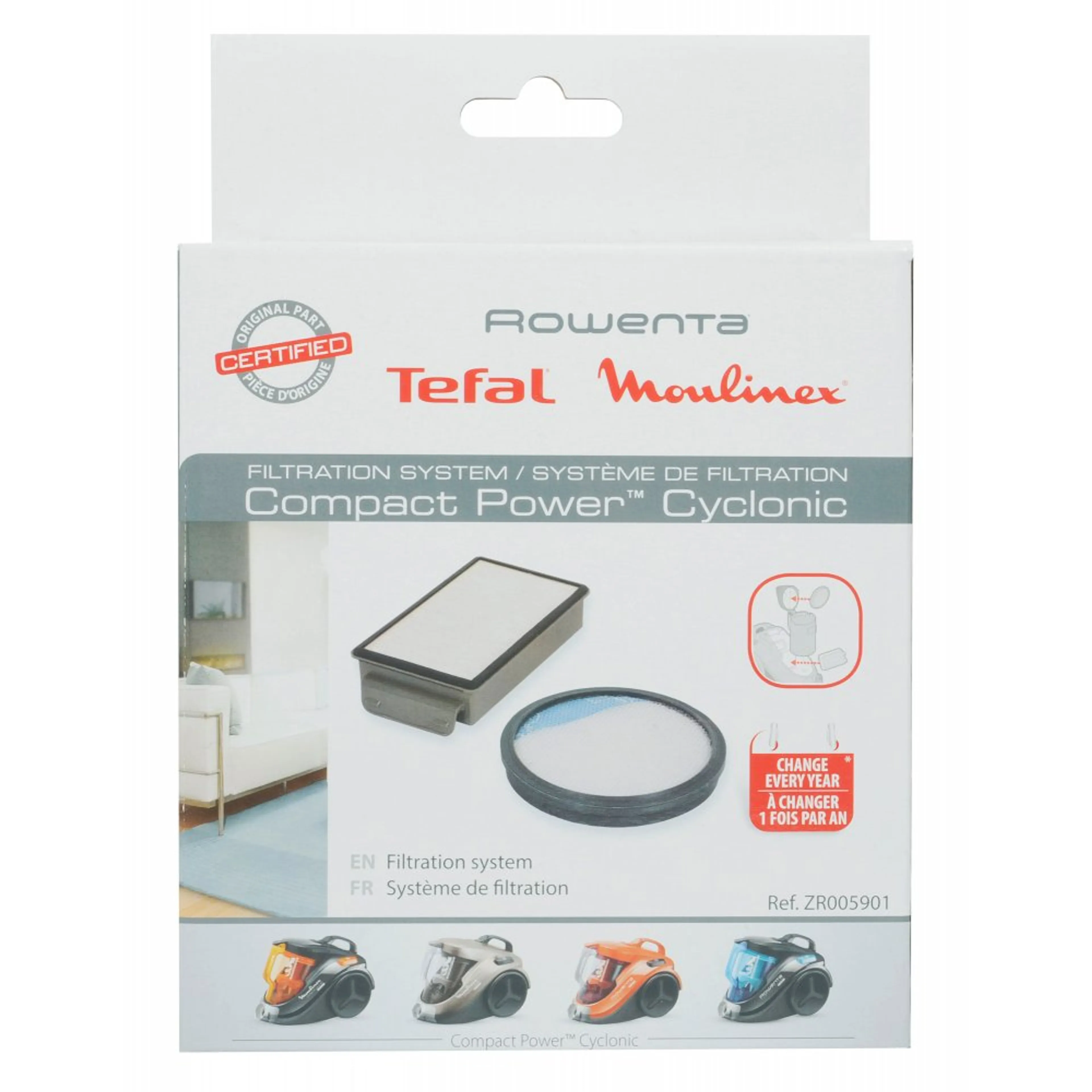 цена на Высокоэффективный фильтр для пылесосов TW37 Tefal ZR005901