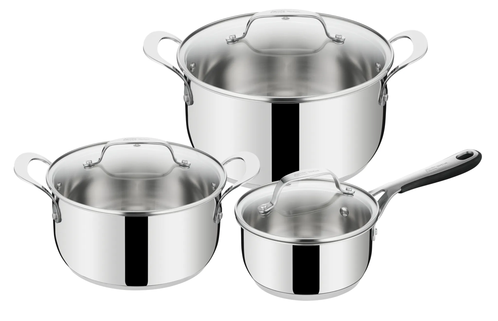 Набор посуды Tefal Jamie Oliver Kitchen Essentials 6 предметов 16/20/24 см E313S67 фото