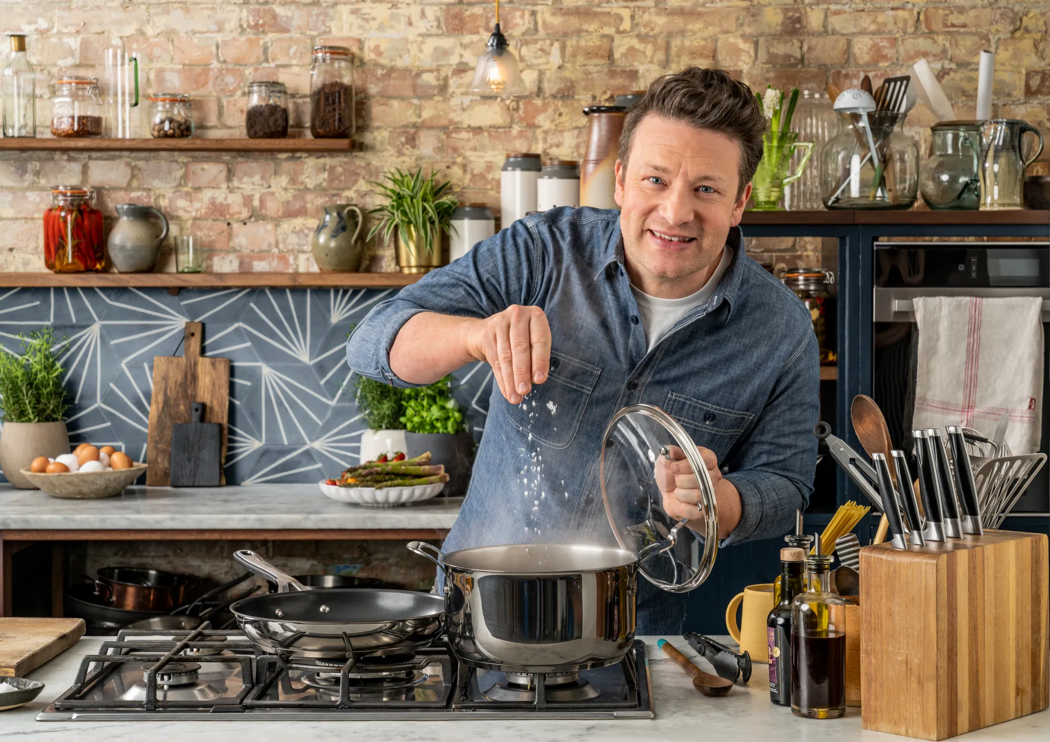 Набор посуды Tefal Jamie Oliver Kitchen Essentials 6 предметов 16/20/24 см E313S67