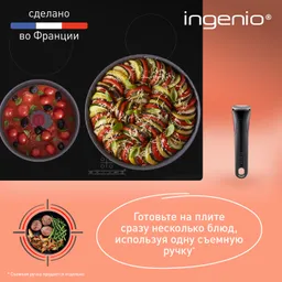 Набор посуды со съемной ручкой Tefal Ingenio Natural Force 7 предметов 16/26/26 см L3969072