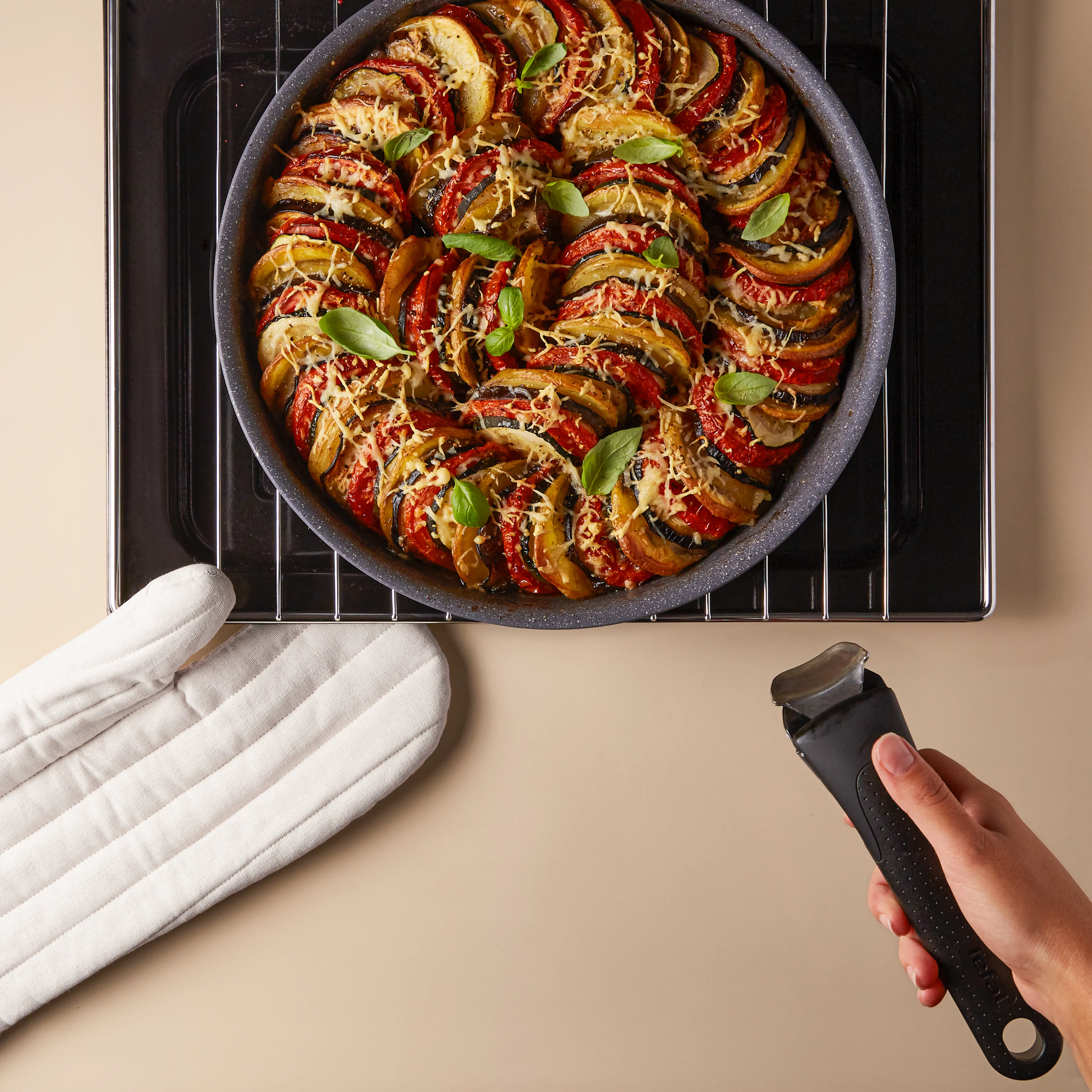 Набор посуды со съемной ручкой Tefal Ingenio Natural Force 7 предметов 16/26/26 см L3969072