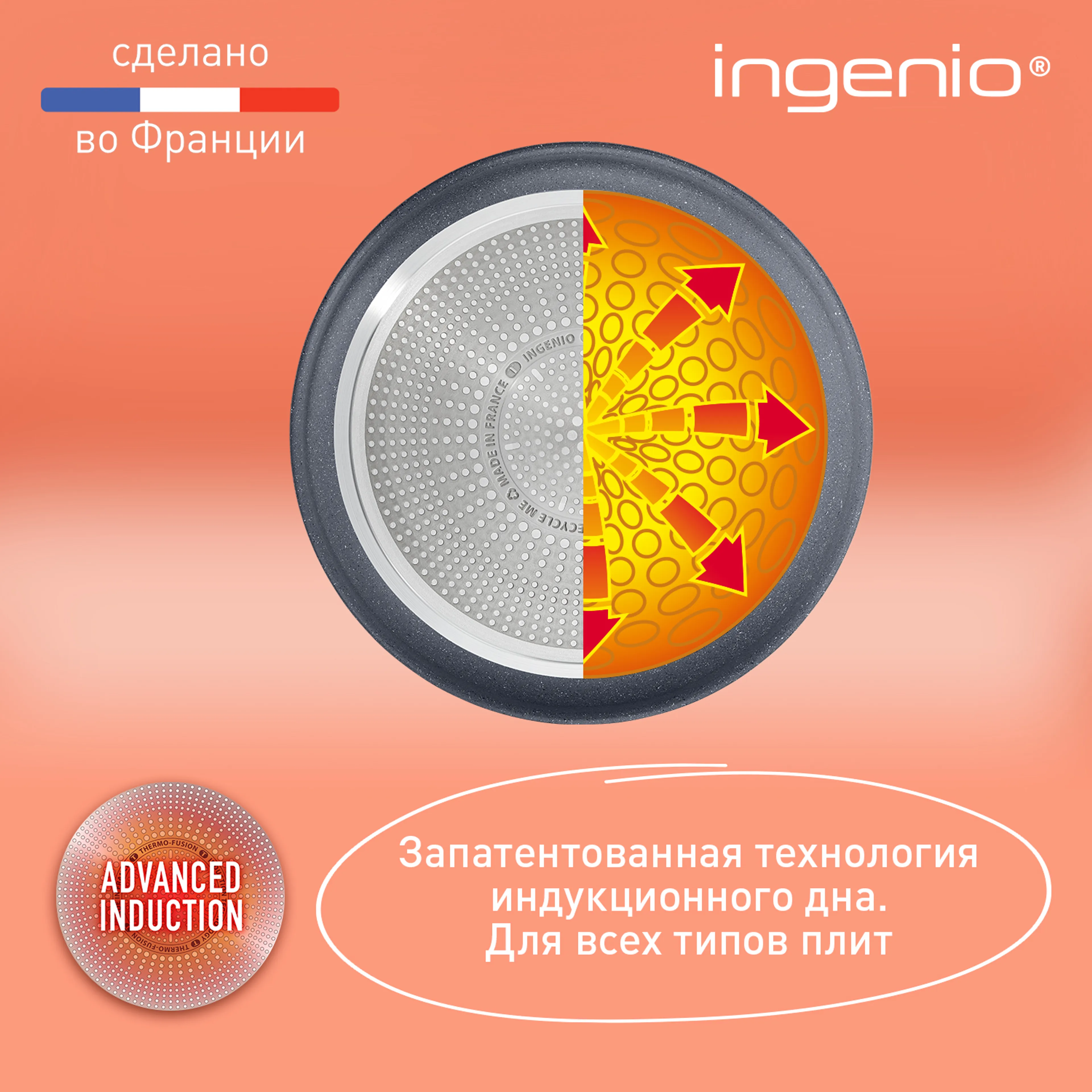 Набор посуды со съемной ручкой Tefal Ingenio Natural Force 7 предметов 16/26/26 см L3969072