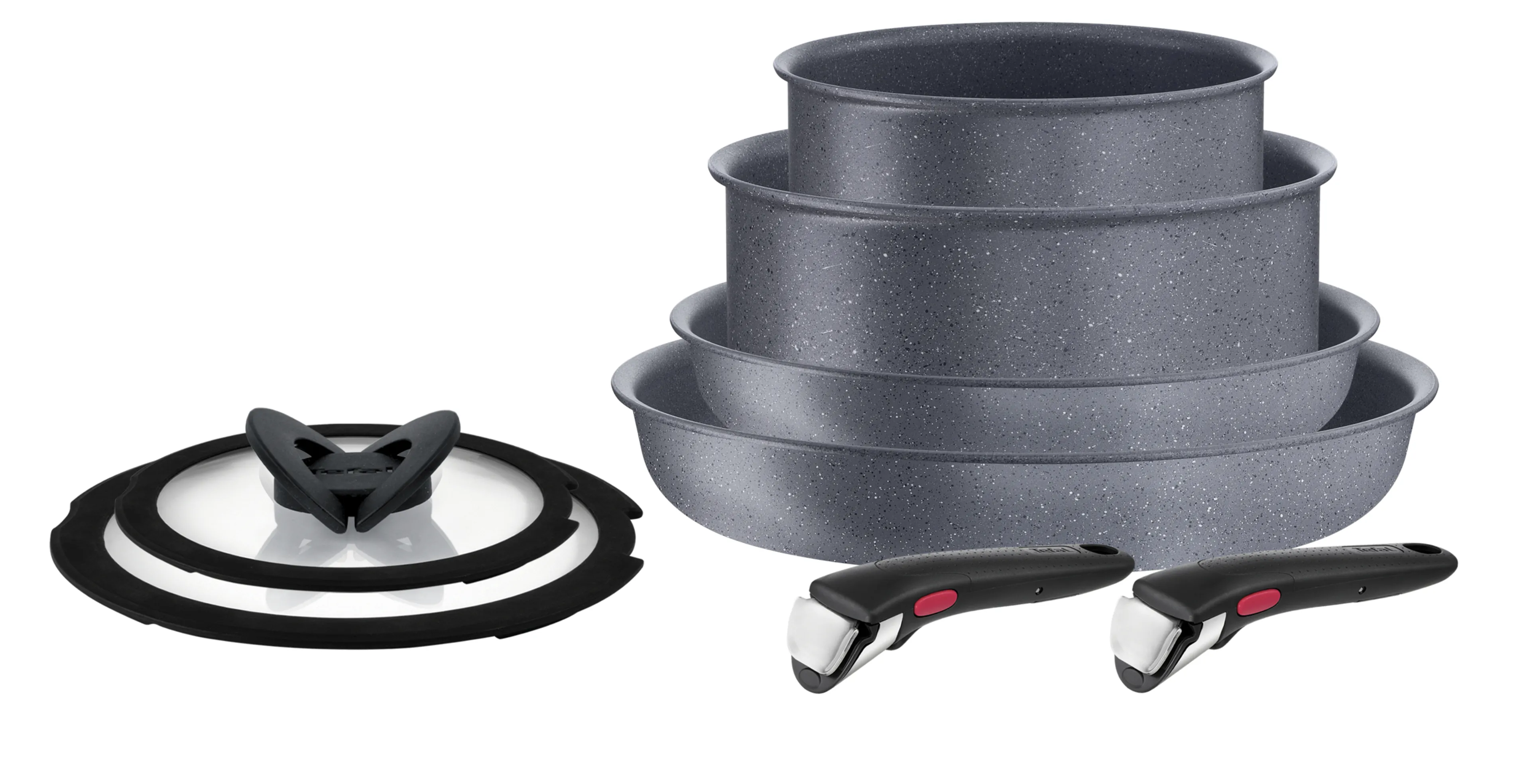Набор посуды со съемной ручкой Tefal Ingenio Natural Force 8 предметов 16/20/22/26 L3969153 фото
