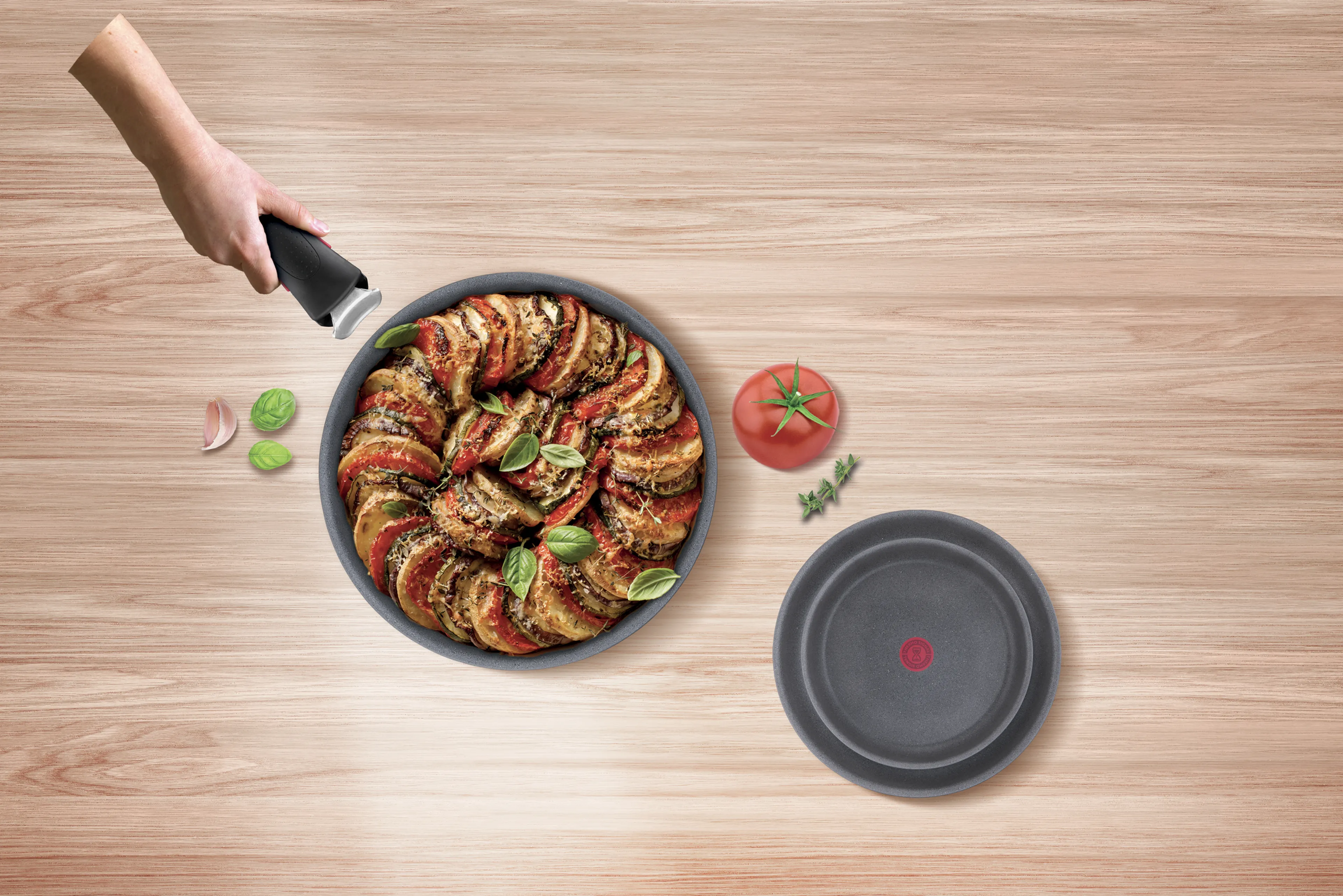 Набор посуды со съемной ручкой Tefal Ingenio Natural Force 8 предметов 16/20/22/26 L3969153
