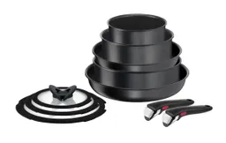 Набор посуды со съемной ручкой Tefal Ingenio Daily Chef Black 10 предметов 16/20/24/24/28 см L7629142