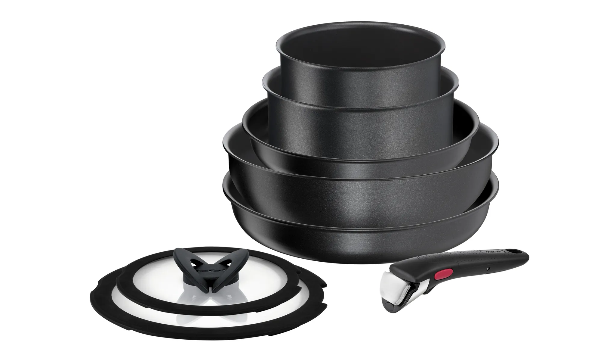 Набор посуды Tefal Ingenio Daily Chef Black 8 предметов 16/18/22/26/26 см L7629242 фото