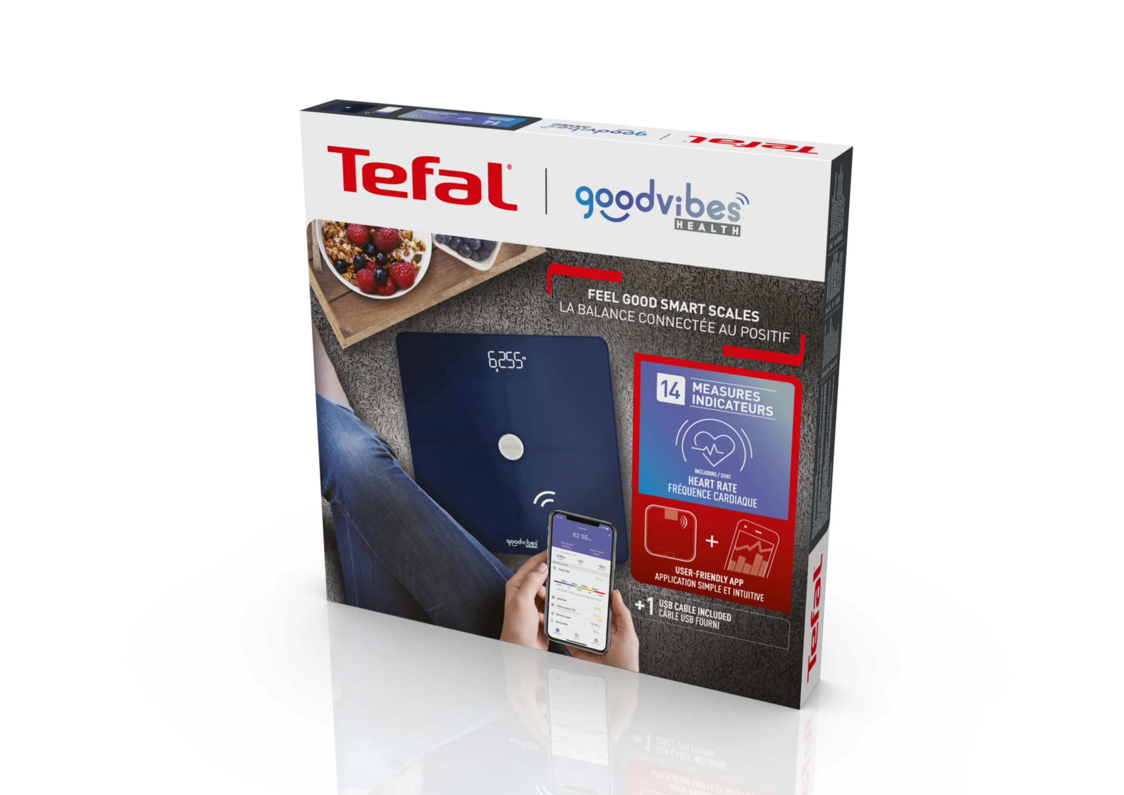 Умные весы Tefal Goodvibes Smart BM9661S1