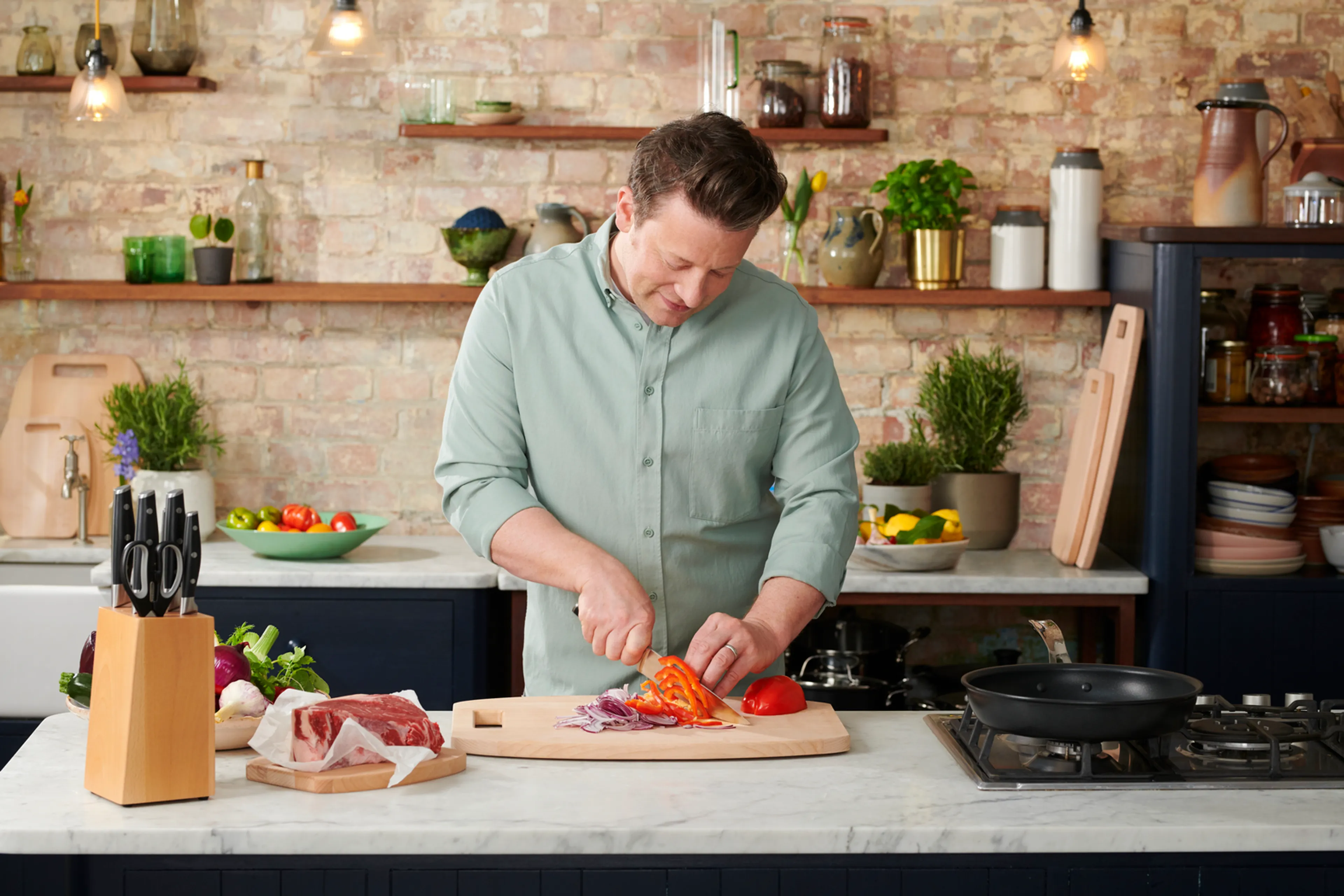 Нож сантоку Tefal Jamie Oliver 18 см K2671844