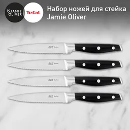 Набор ножей для стейка Tefal 4 предмета Jamie Oliver 12 cм K2670849