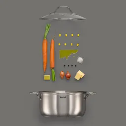 Кастрюля с крышкой Tefal Intuition 24 см. B8644674