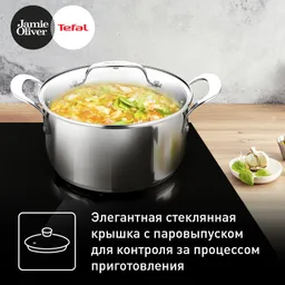 Кастрюля с крышкой Tefal JO Kitchen Essentials 20 см E3134444