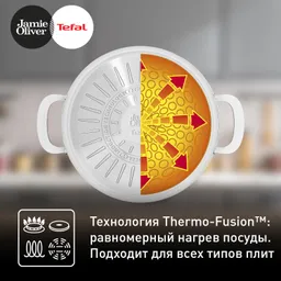 Кастрюля с крышкой Tefal JO Kitchen Essentials 24 см E3134644