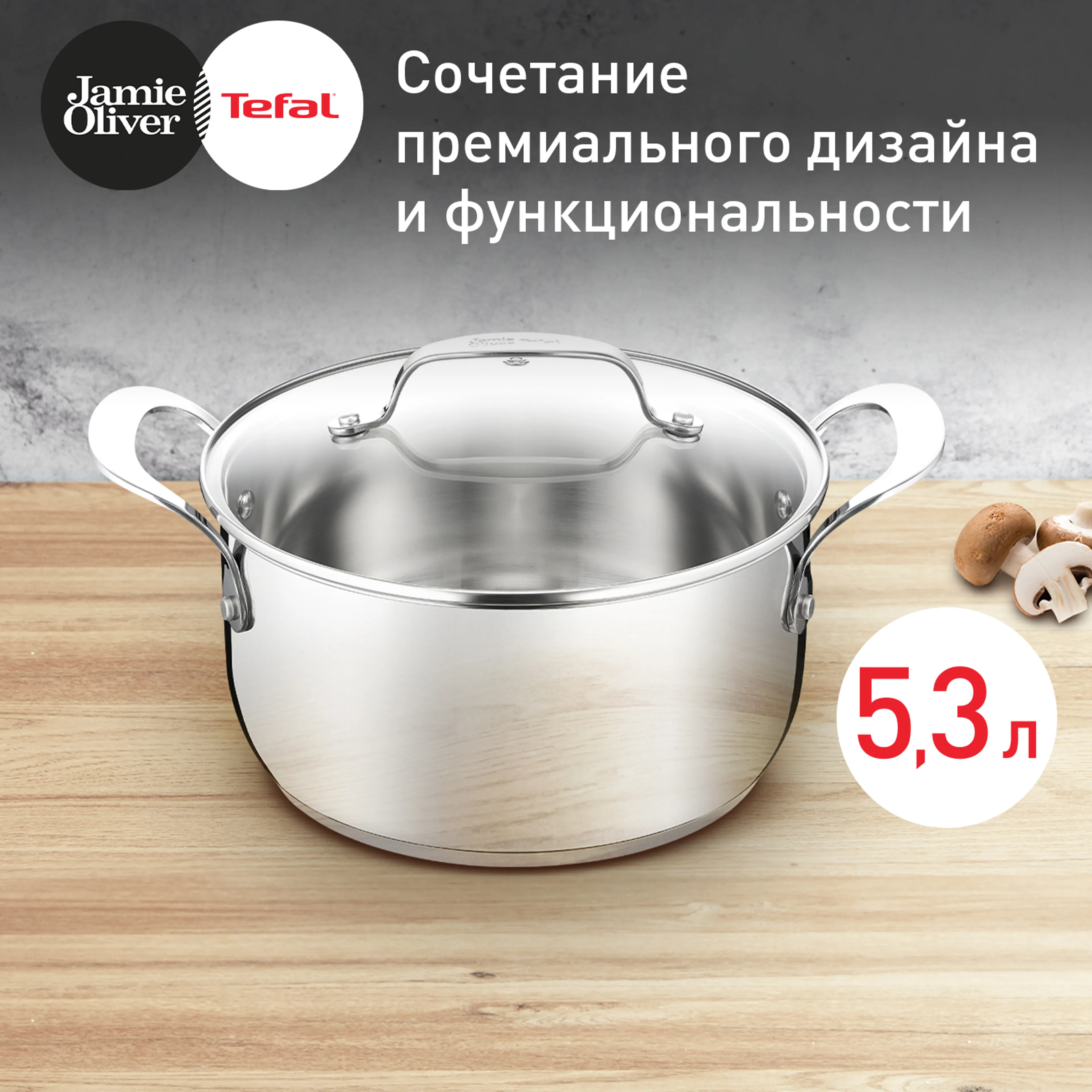 цена на Кастрюля с крышкой Tefal JO Kitchen Essentials 24 см E3134644