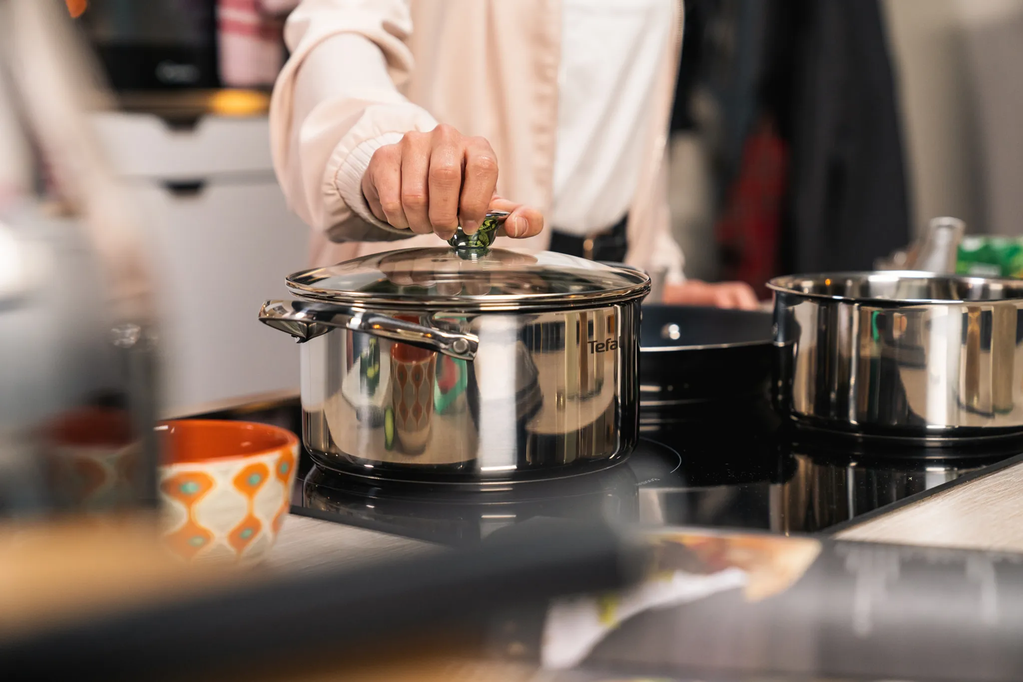 Кастрюля с крышкой Tefal Cook Eat 20 см B9214474, 3.1 л