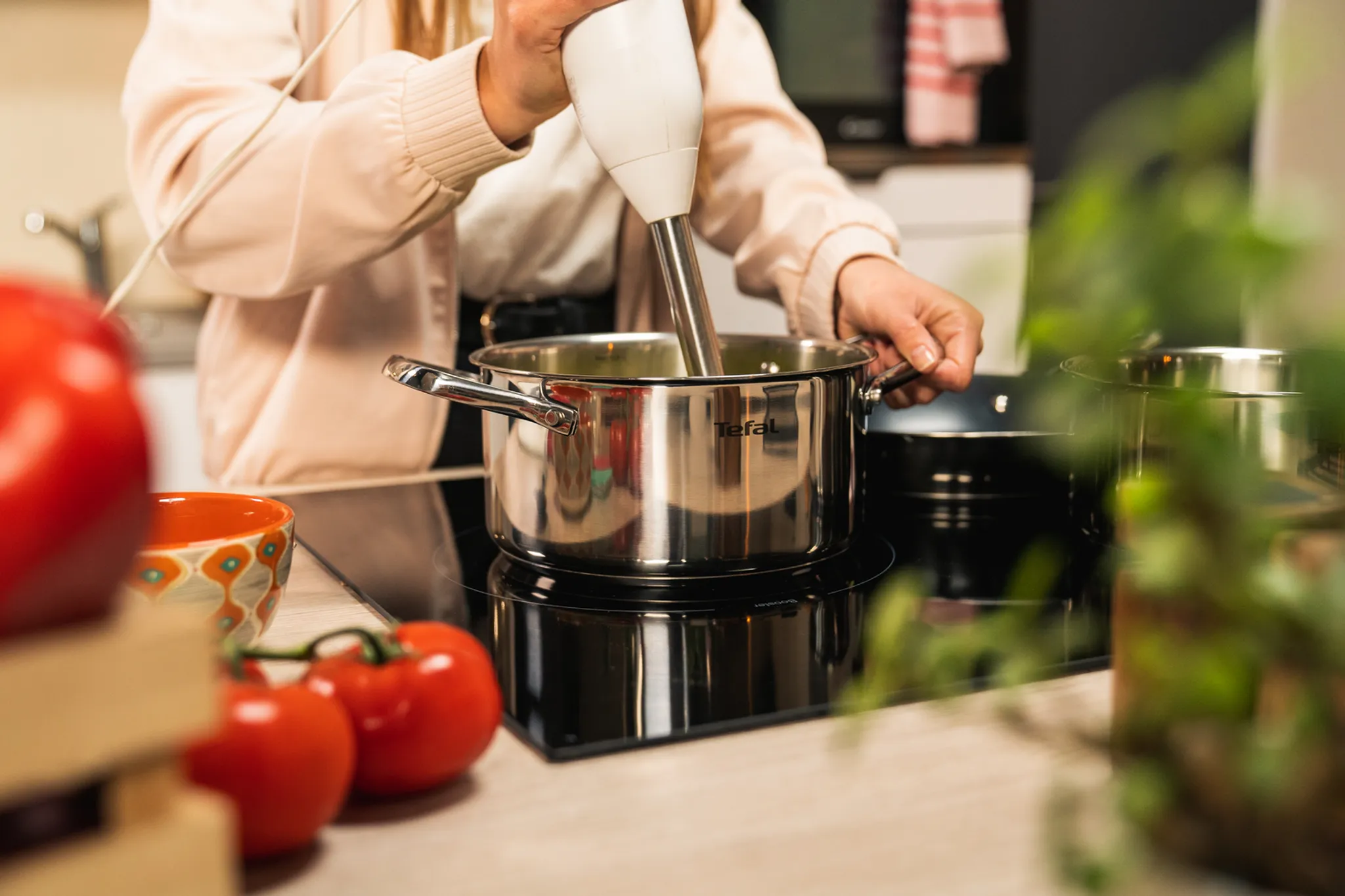 Кастрюля с крышкой Tefal Cook Eat 20 см B9214474, 3.1 л