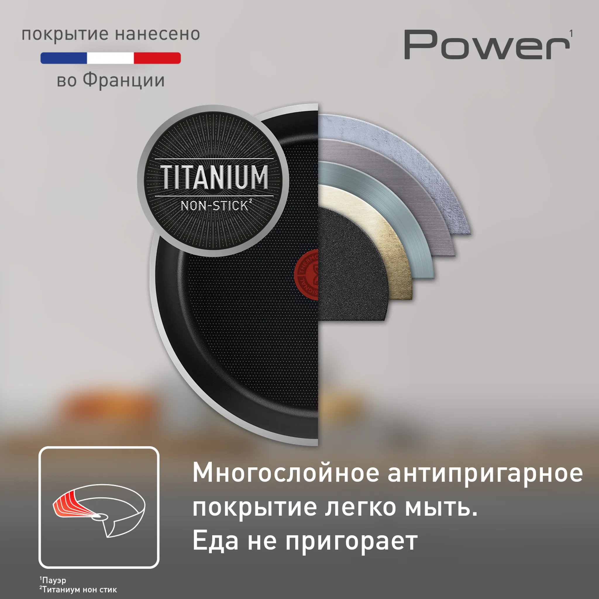 Сковорода Tefal Power 24 см 04221124
