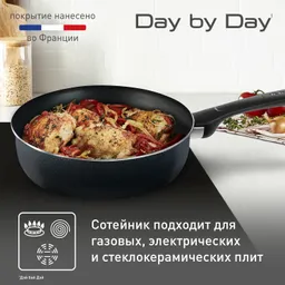Сотейник с крышкой Tefal Day by Day 24 см 04216224
