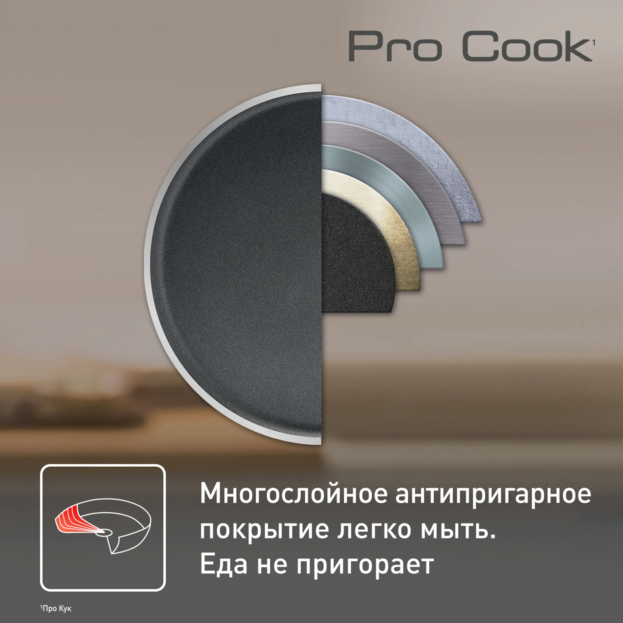 Сотейник  с крышкой из алюминия и с силиконовыми ручками Tefal Pro Cook 28 см E2187275