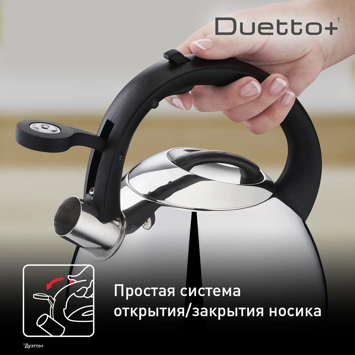 Чайник для плиты Tefal Duetto+ N4180110