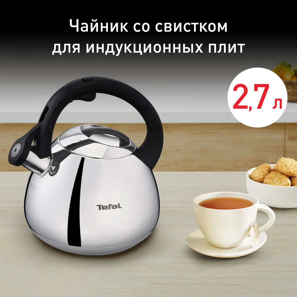 цена на Чайник для плиты Tefal Duetto+ N4180110