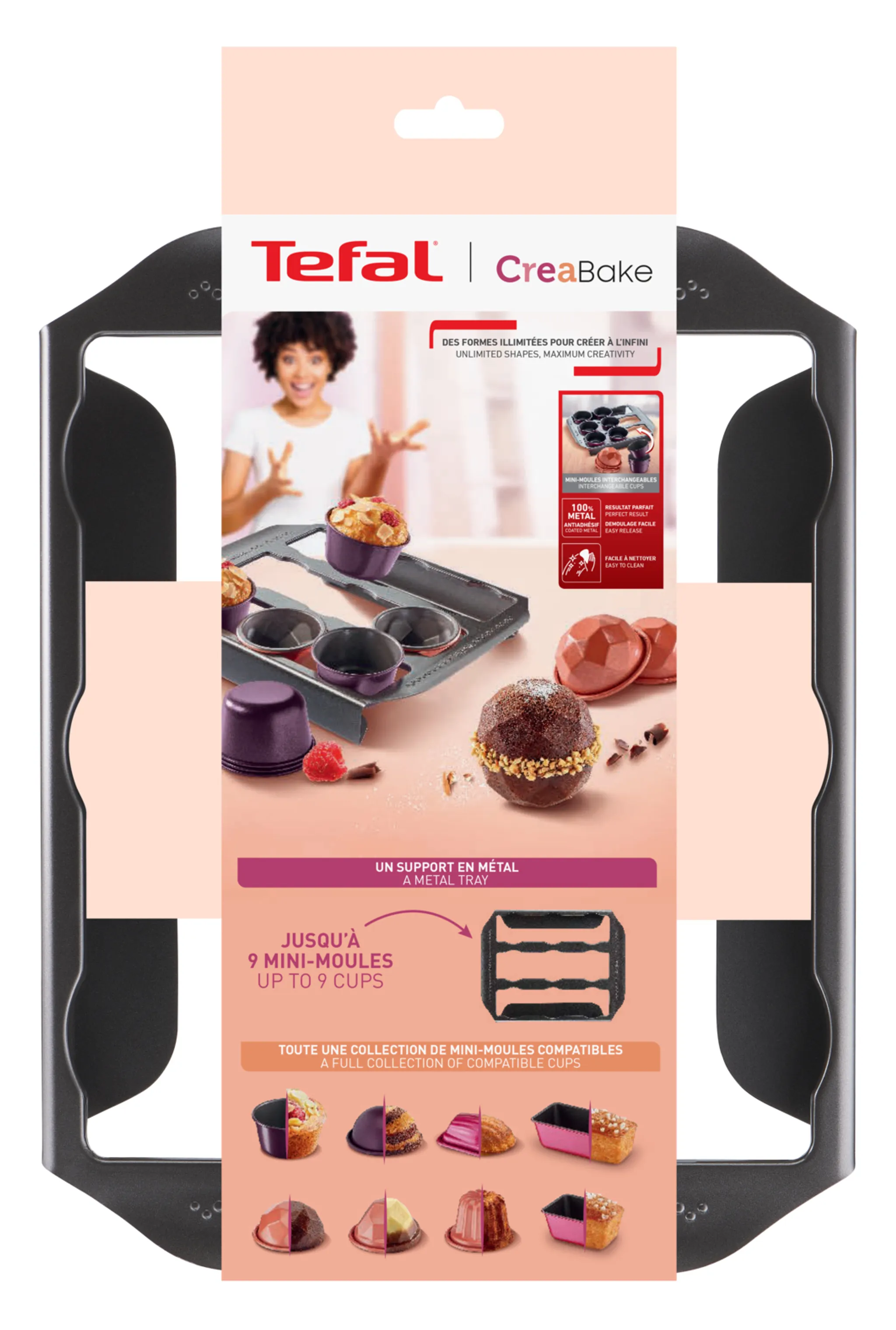 Поднос-держатель для форм Tefal Creabake J3040104 31х24 см