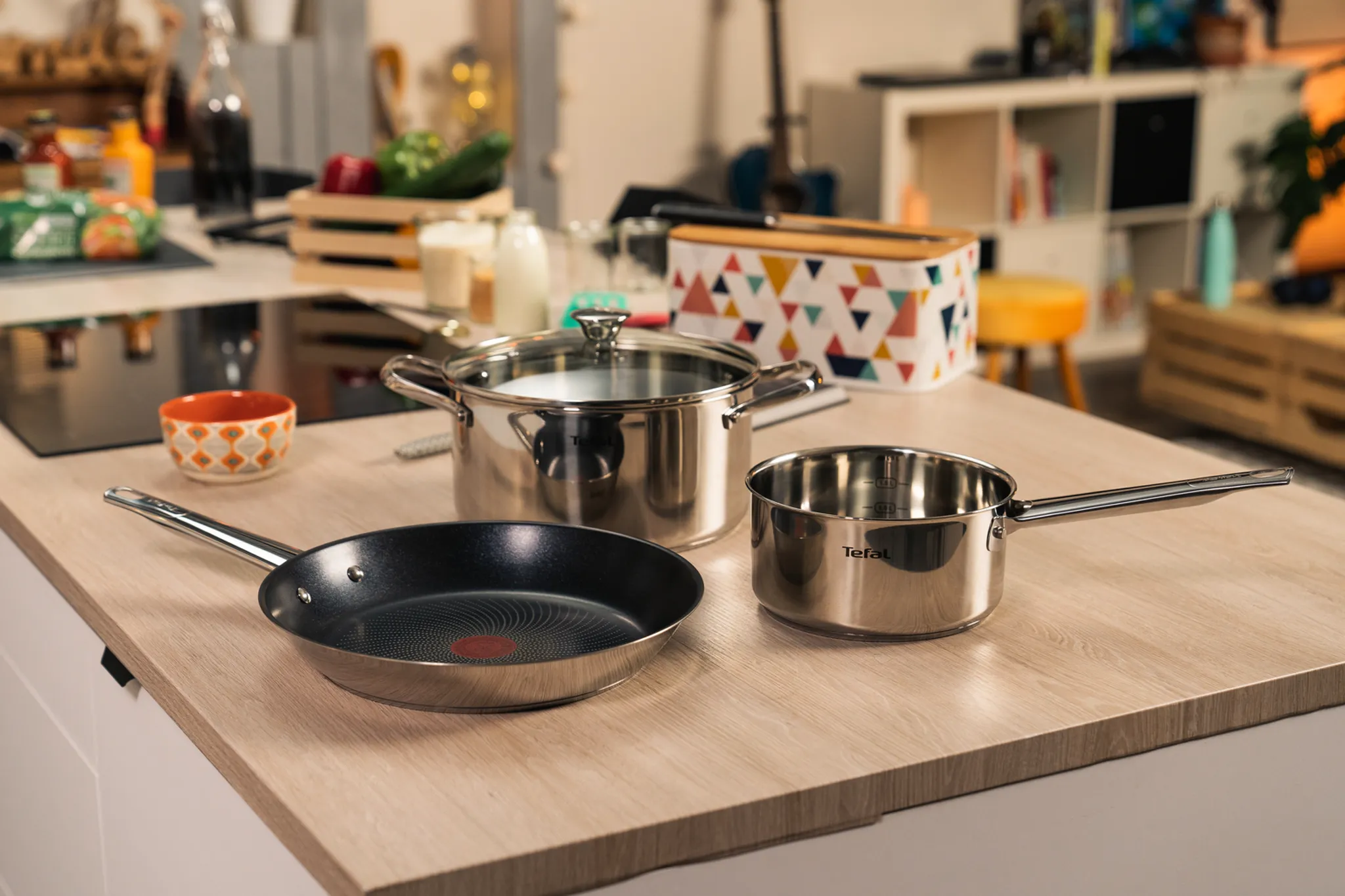 Набор посуды Tefal Cook Eat 9 предметов B922S955