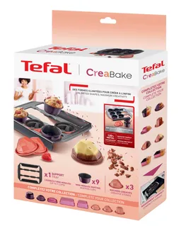 Стартовый набор Tefal Creabake J304S304 поднос-держатель + 9 форм Muffin + 3 формы