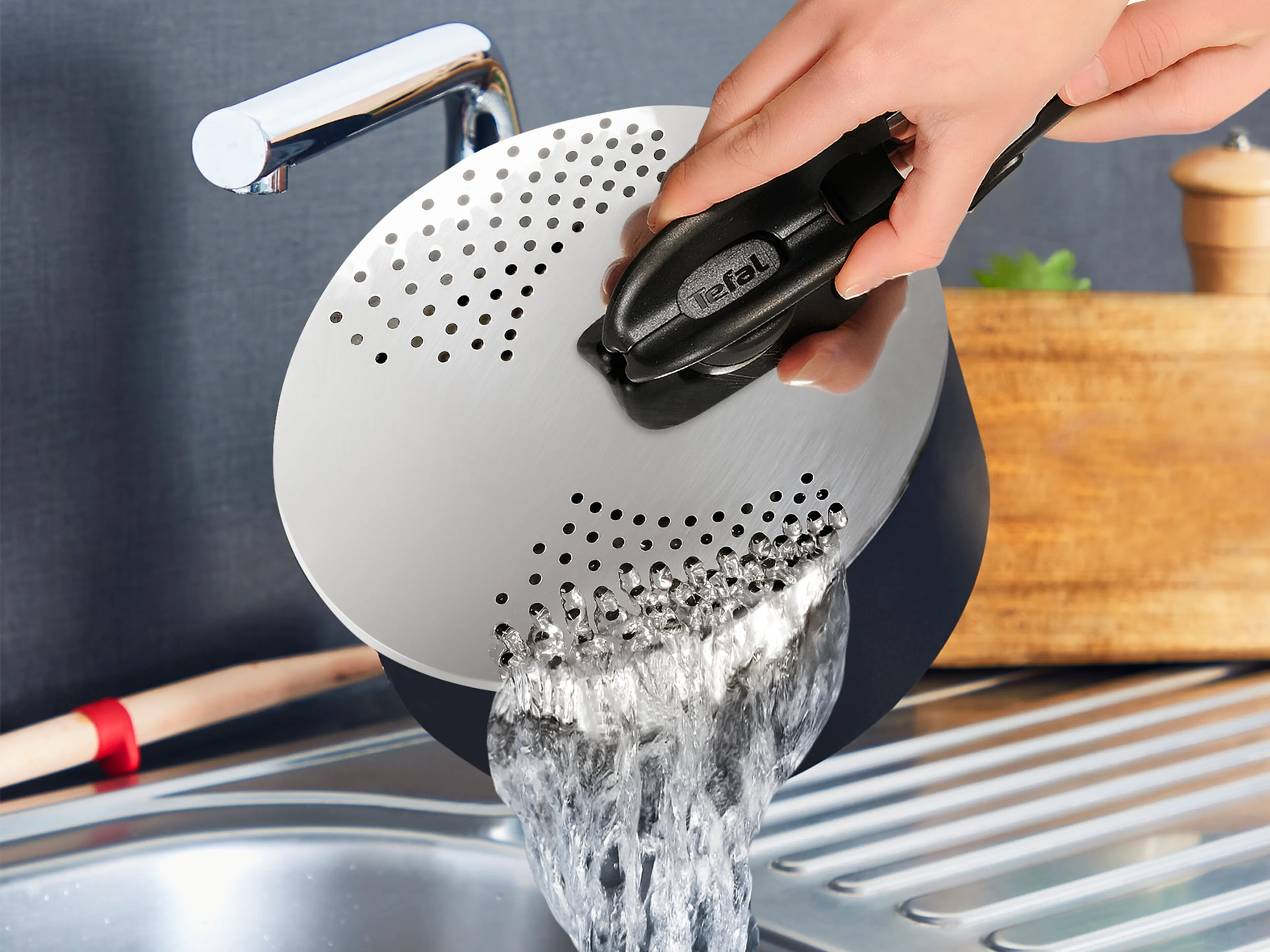 Крышка для слива Tefal Ingenio L9829453 16-20 cм мультидиаметр