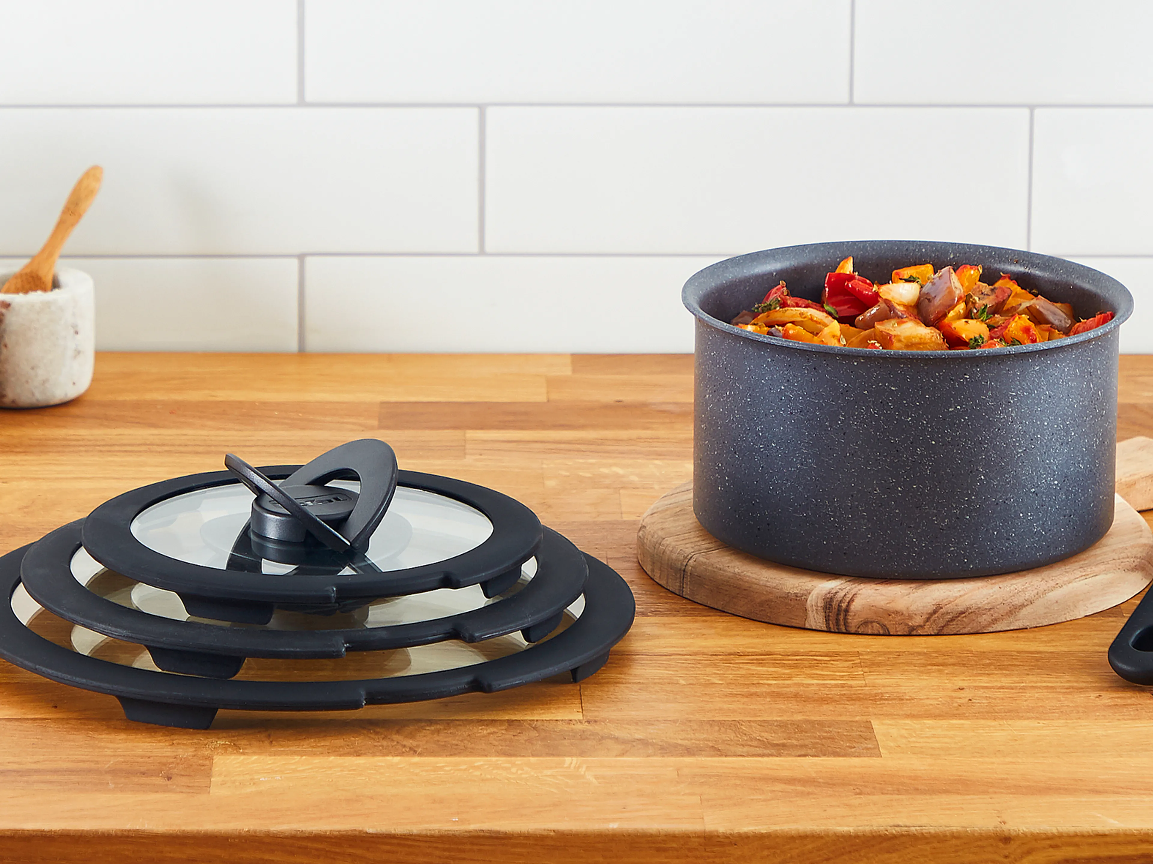 Стеклянная крышка Tefal Ingenio 20 см L9846353 купить в официальном магазине