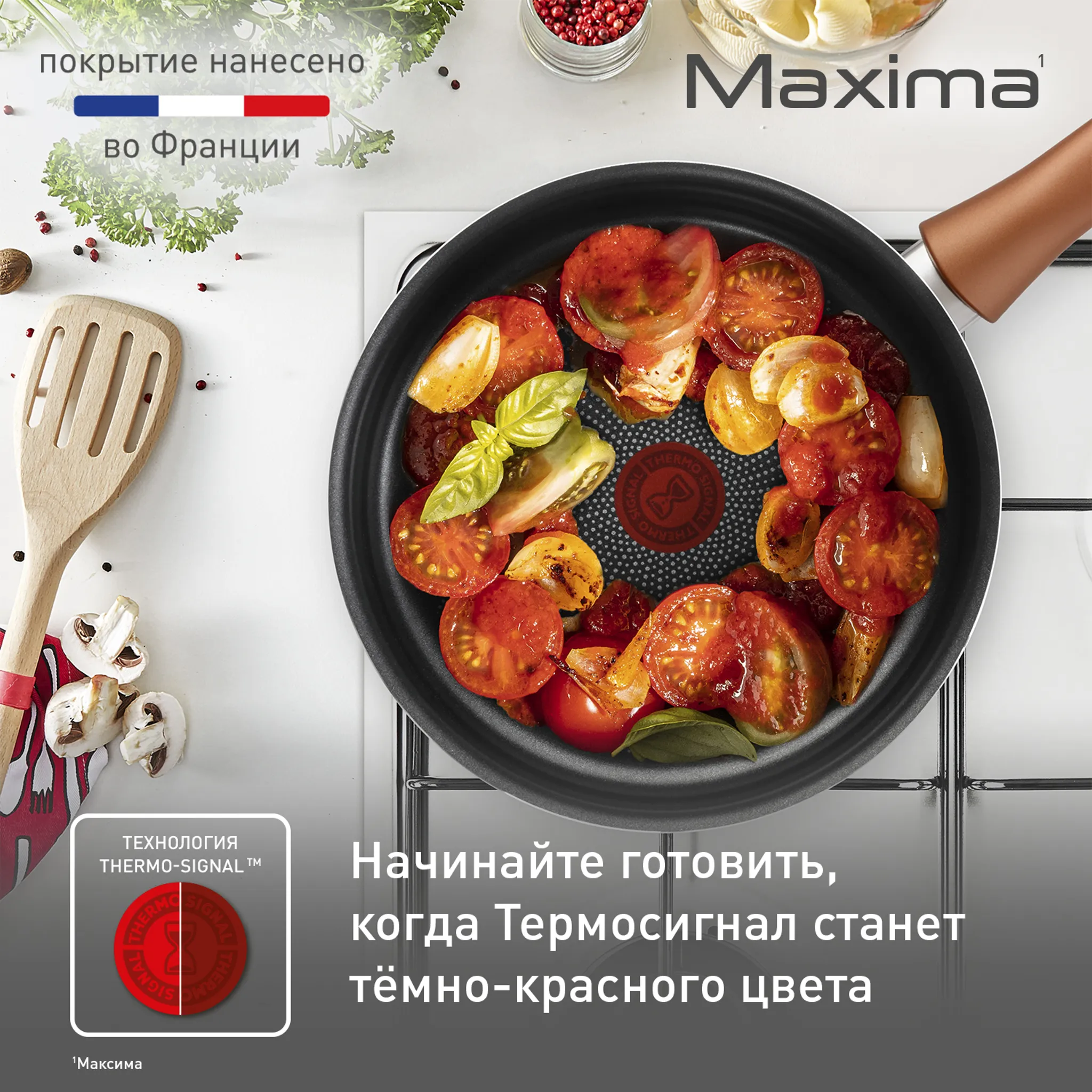 Сотейник с крышкой Tefal Maxima 24 см 04222224 купить в официальном магазине