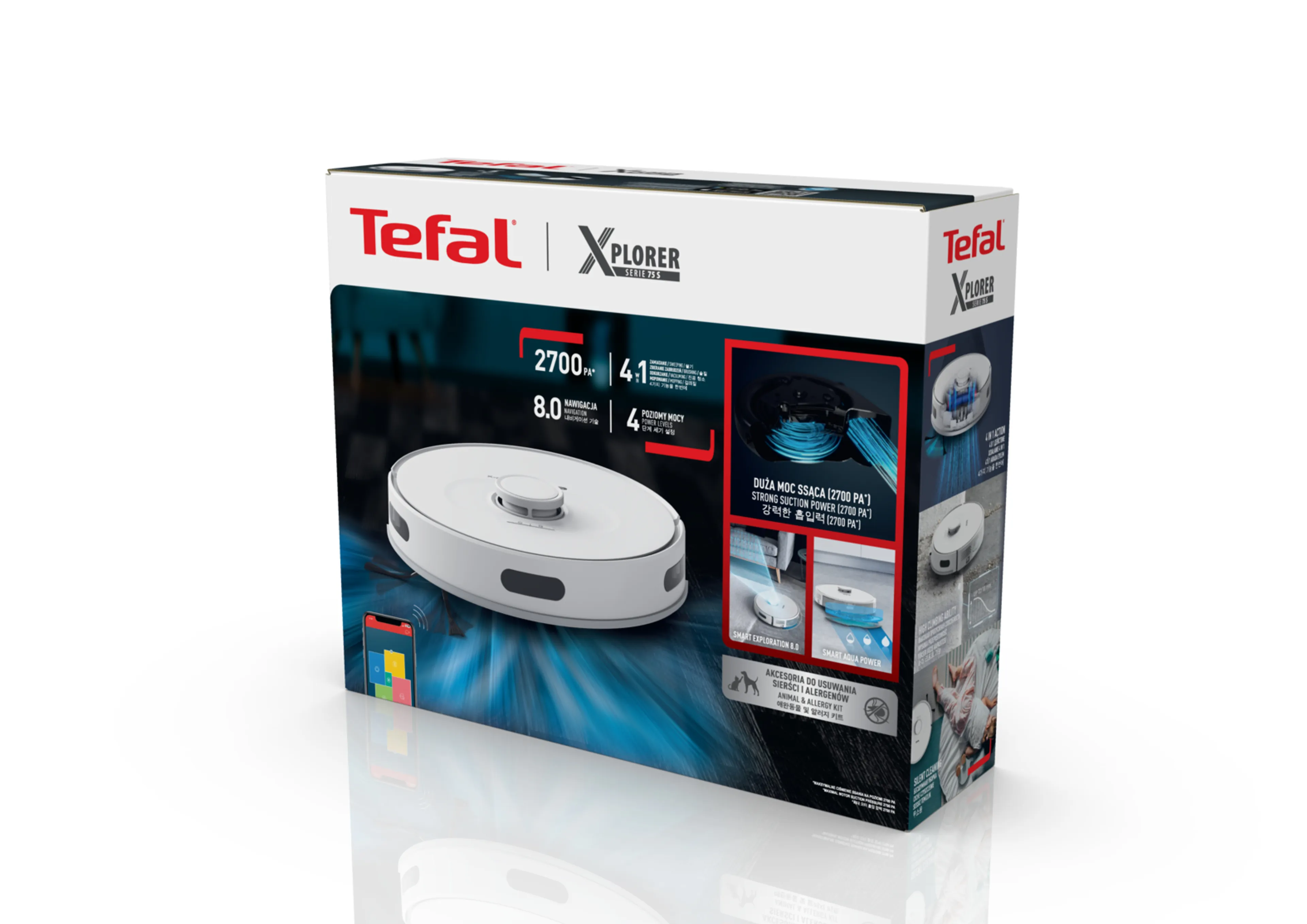 Робот-пылесос Tefal X-plorer Serie 75 S RG8577WH