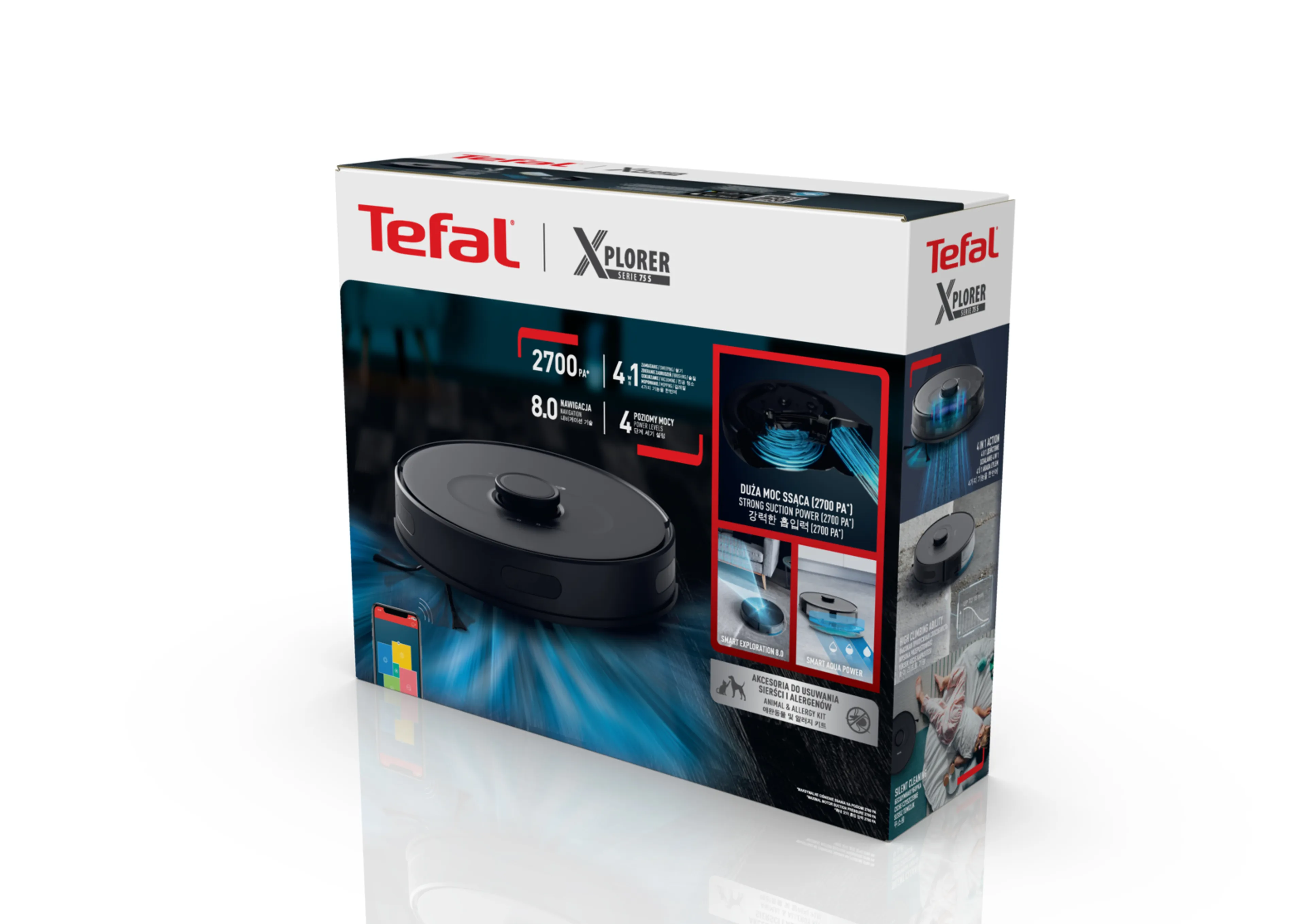 Робот-пылесос Tefal X-plorer Serie 75 S RG8575WH