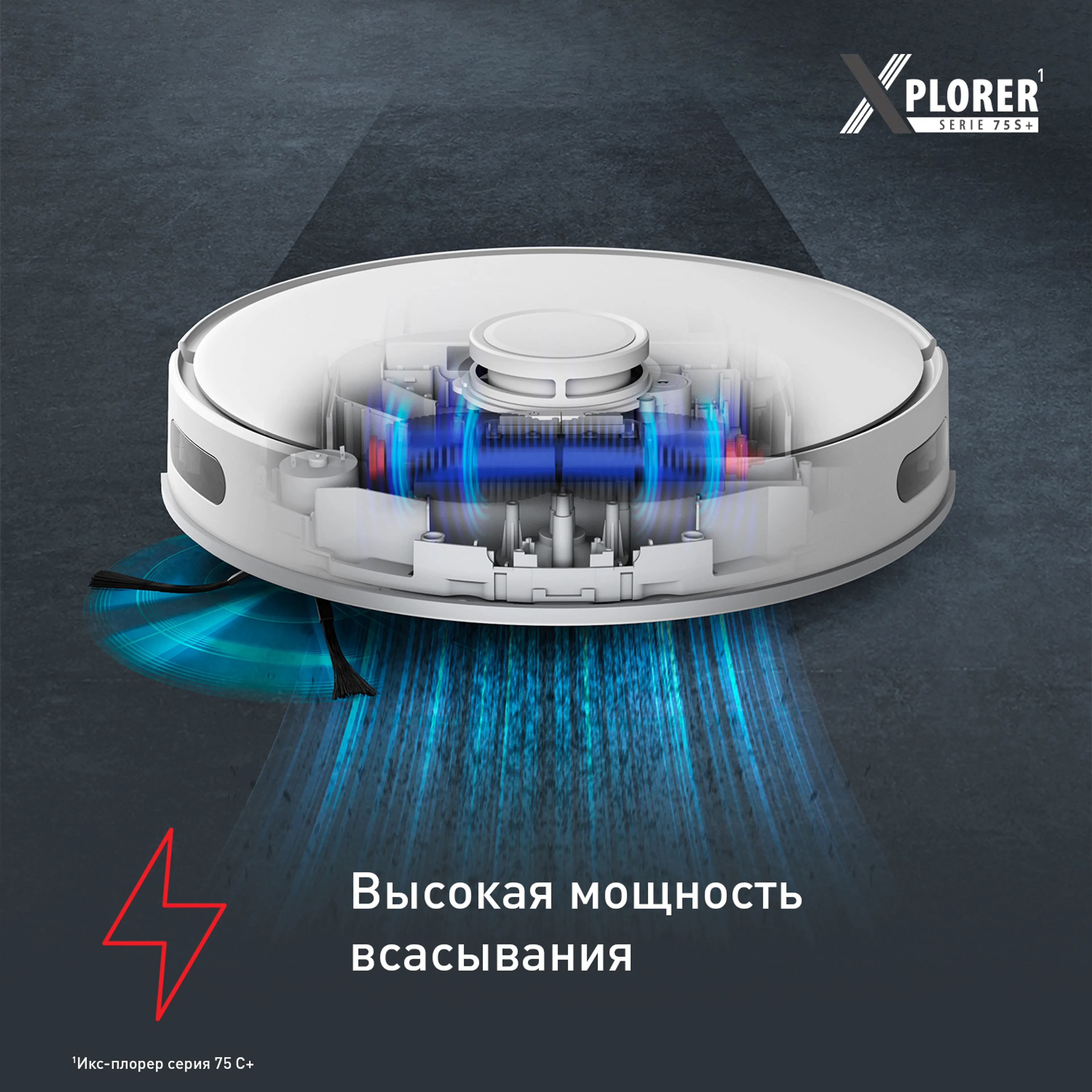 Робот-пылесос Tefal X-plorer Serie 75 S+ RG8597WH