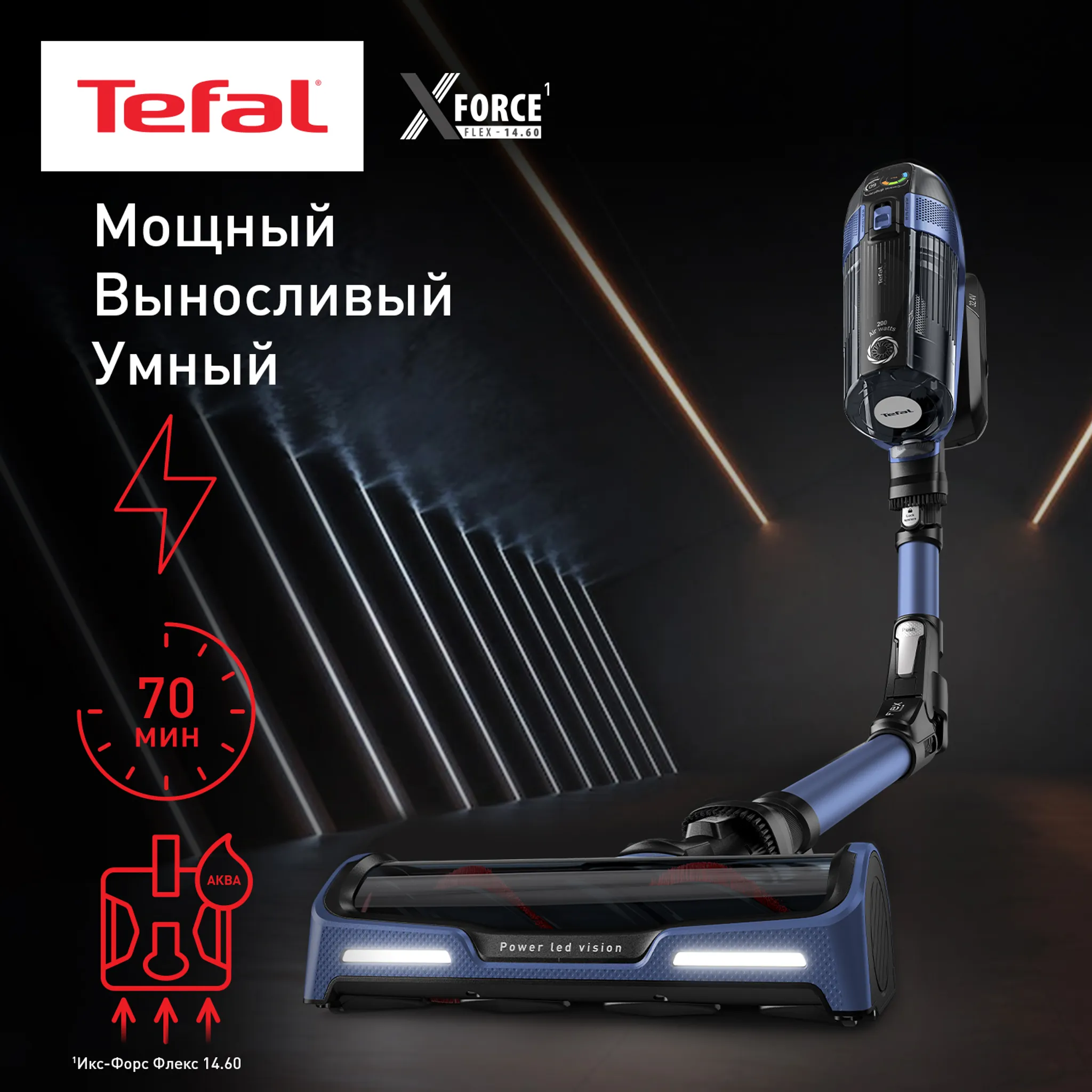 цена на Беспроводной пылесос Tefal X-Force Flex 14.60 Aqua TY99C0WO