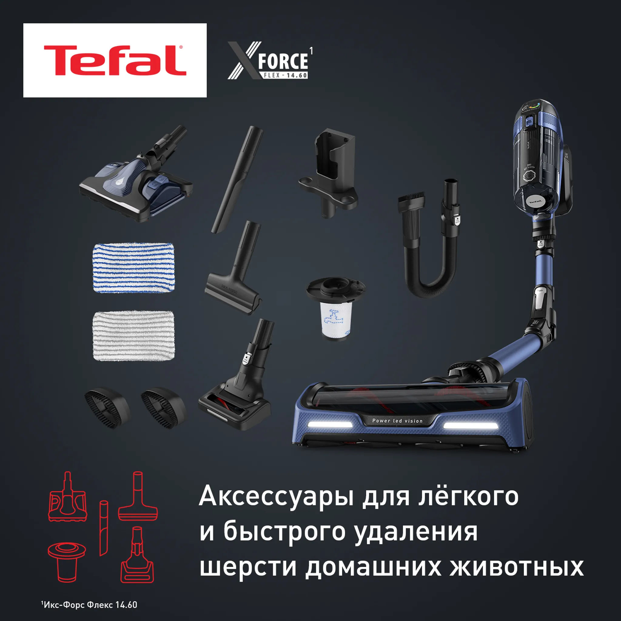 Беспроводной пылесос Tefal X-Force Flex 14.60 Aqua TY99C0WO