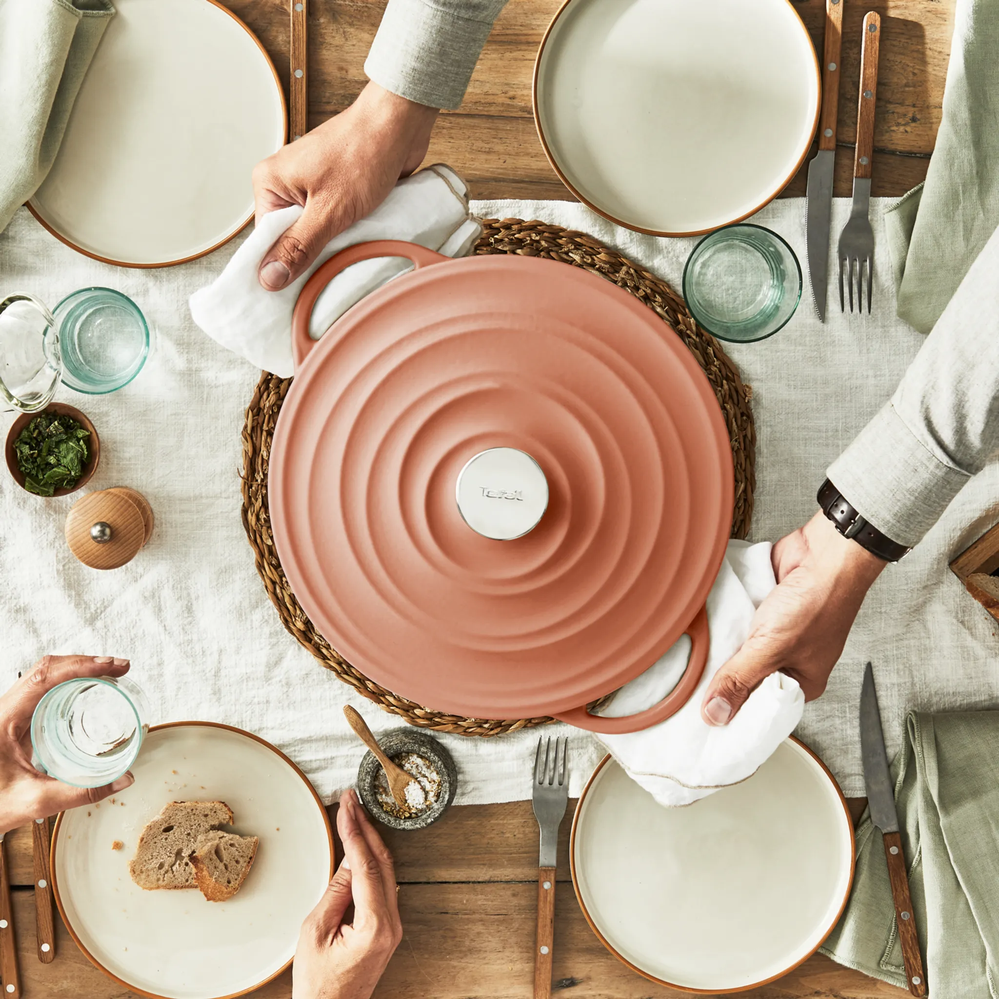 Кастрюля с крышкой Tefal LOV 25 см E2600404