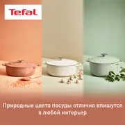 Овальная кастрюля с крышкой Tefal LOV 34 см E2600604