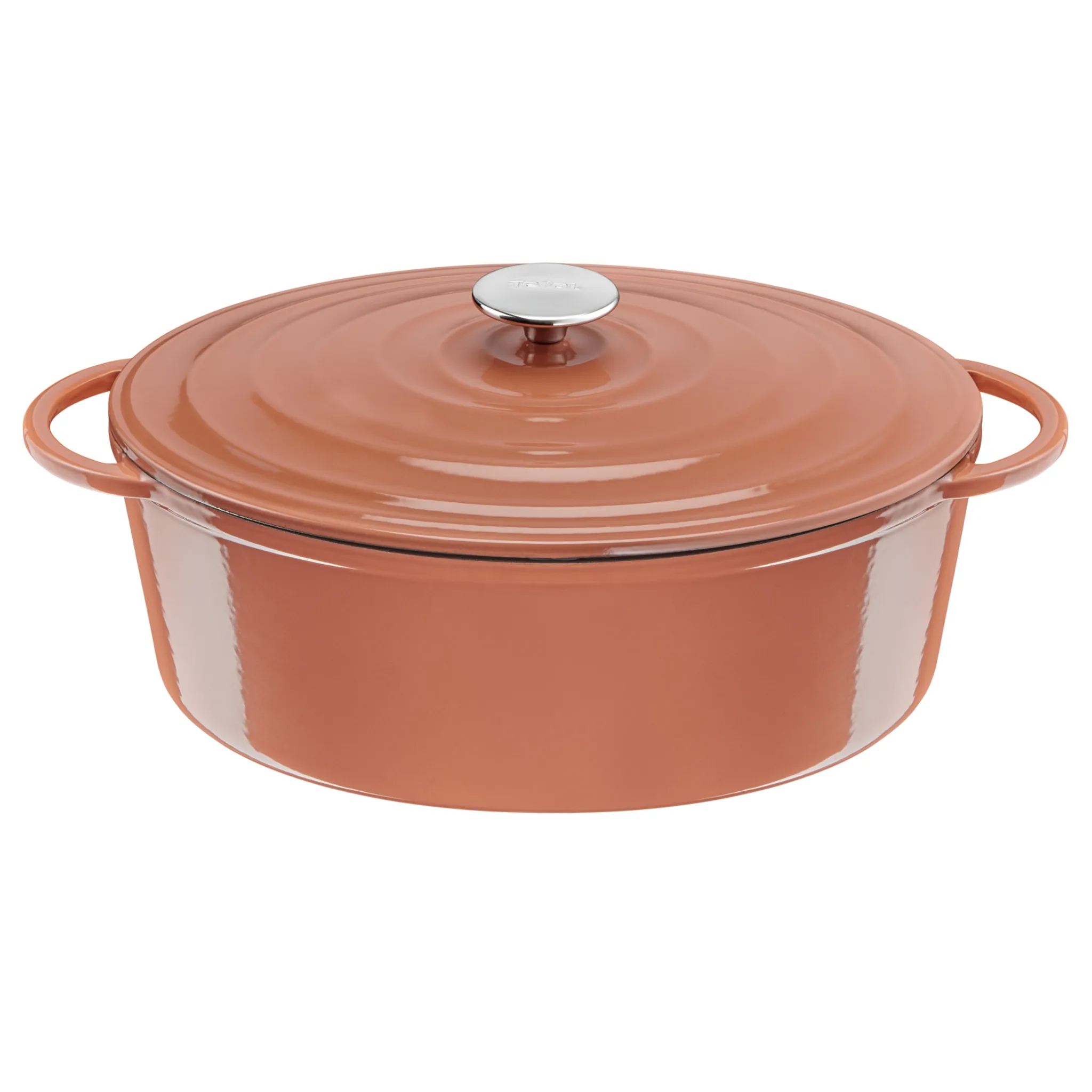 Овальная кастрюля с крышкой Tefal LOV 34 см E2600604