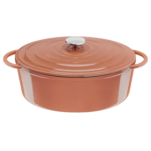 Овальная кастрюля с крышкой Tefal LOV 34 см E2600604