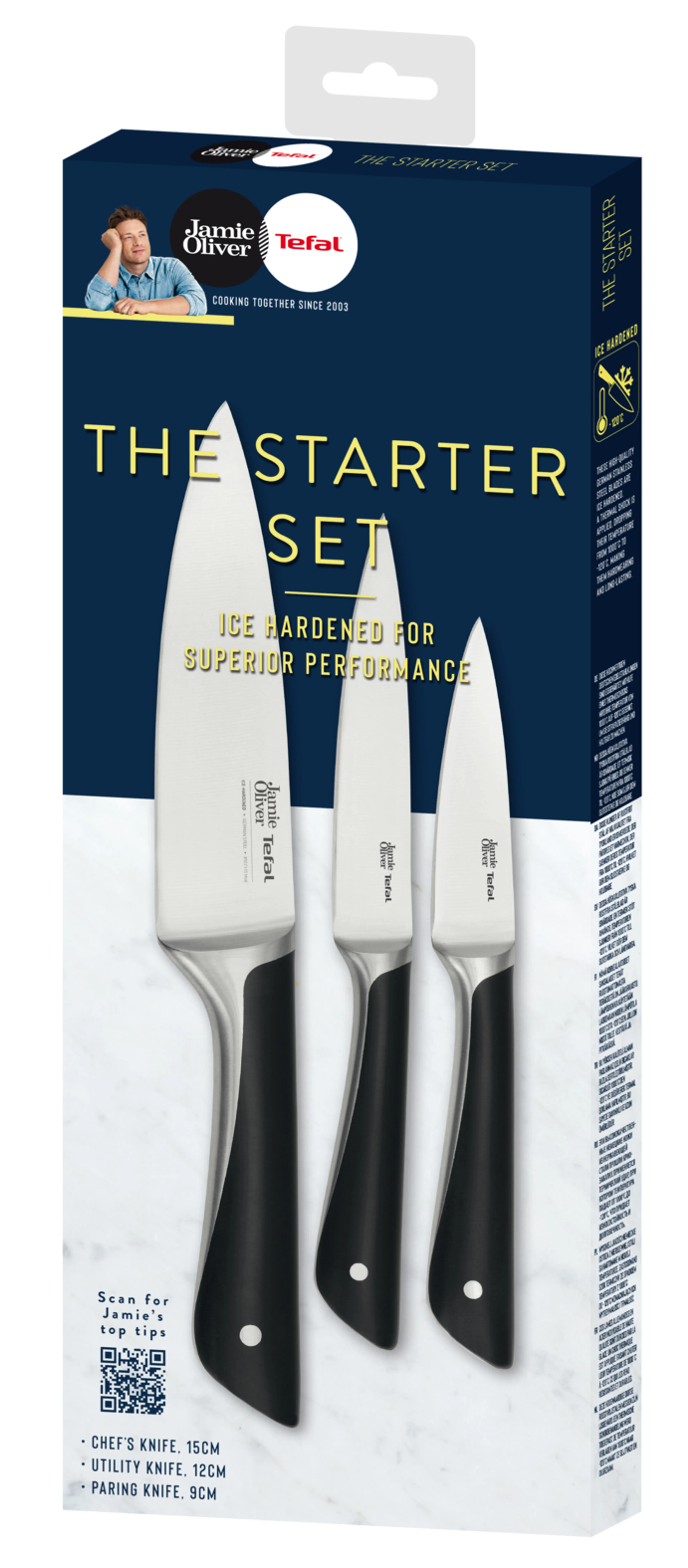 Набор ножей Tefal Jamie Oliver 3 предмета K267S355