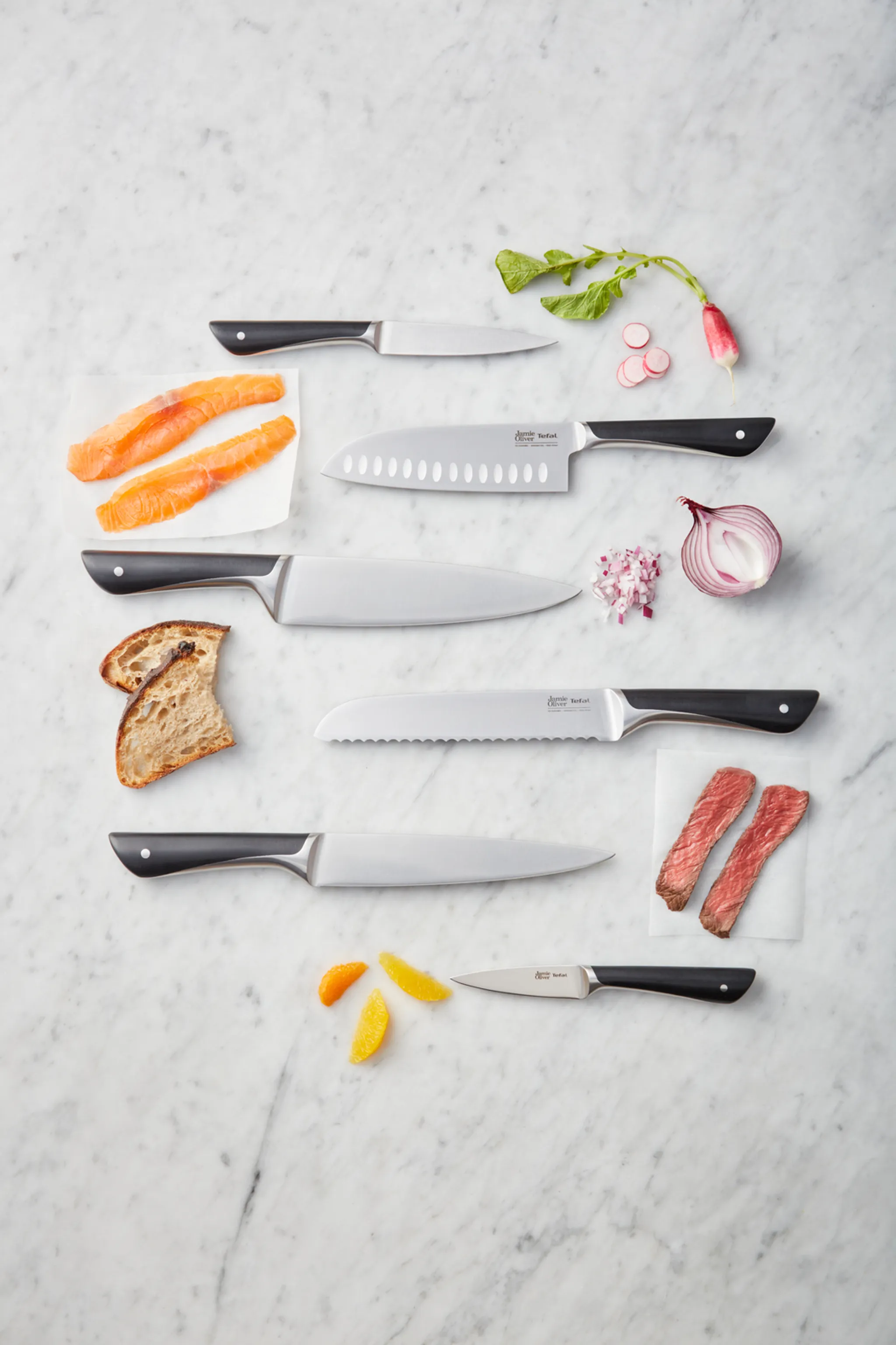 Блок с ножами Tefal Jamie Oliver 7 предметов K267S656