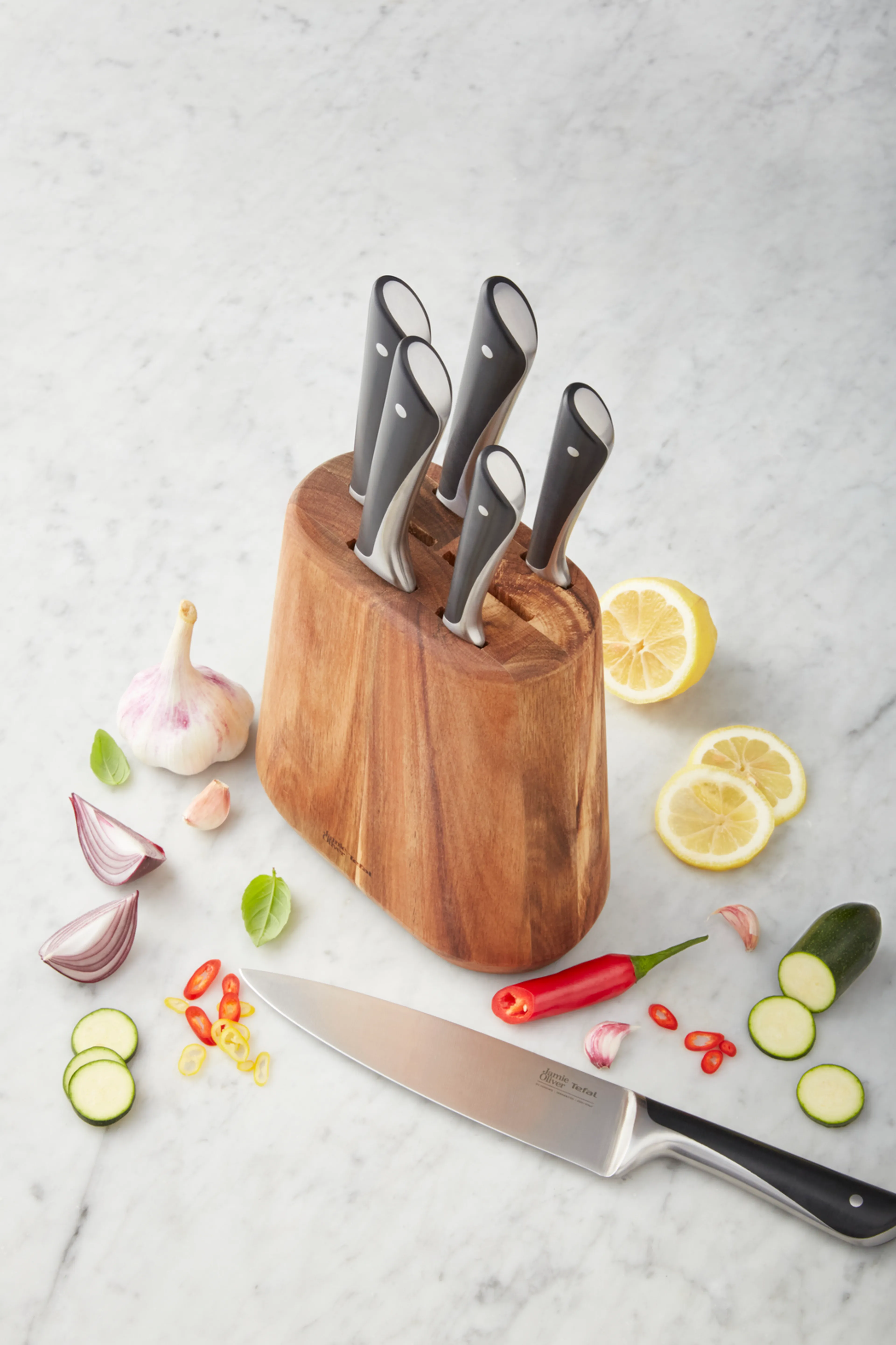 Блок с ножами Tefal Jamie Oliver 7 предметов K267S656