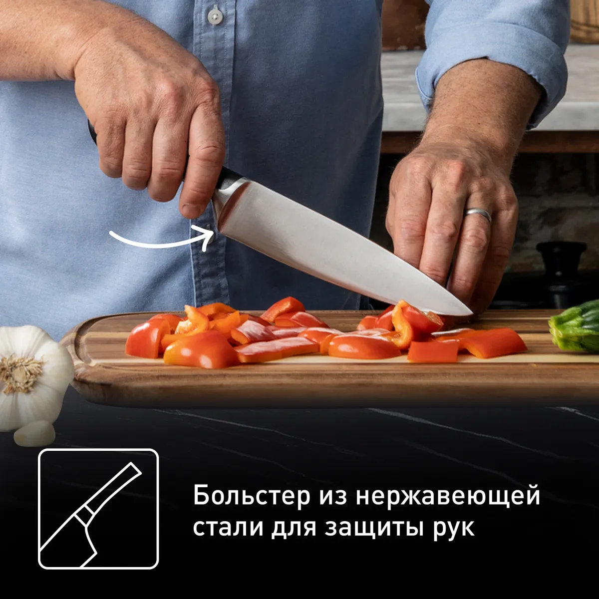 Блок с ножами Tefal Jamie Oliver 6 предметов K267S556