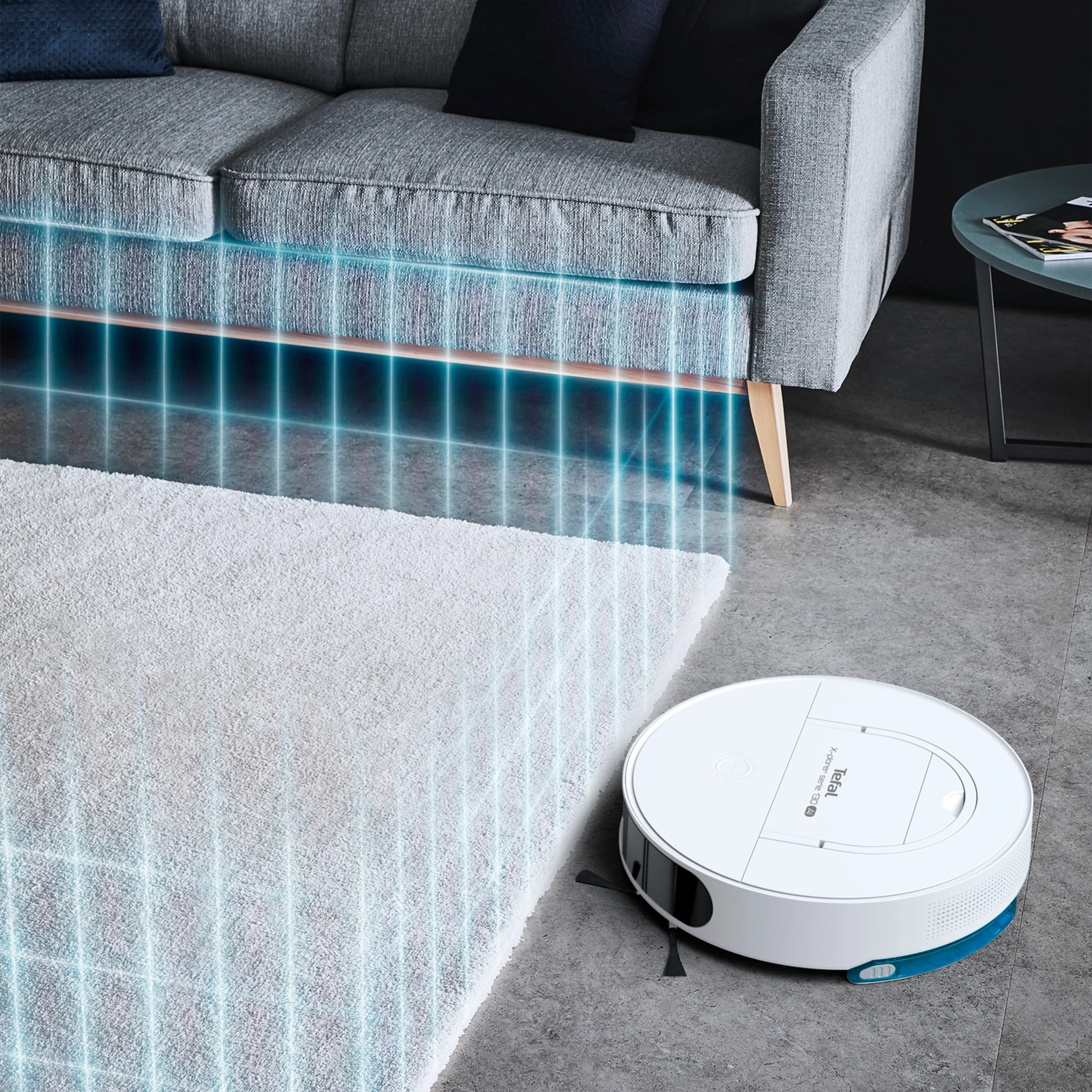 Робот-пылесос Tefal X-Plorer Serie 130AI Animal & Allergy RG9077WH