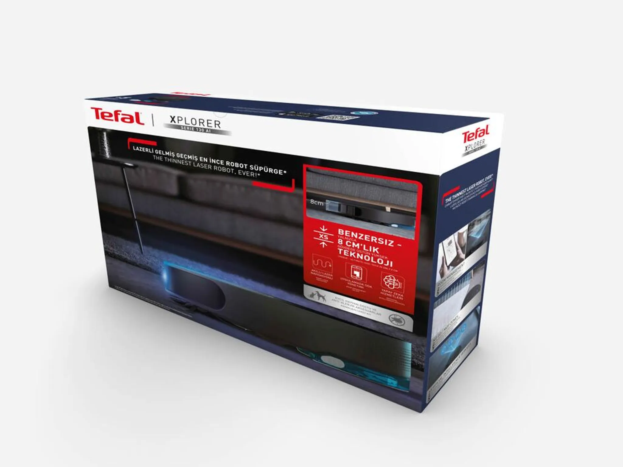 Робот-пылесос Tefal X-Plorer Serie 130AI Animal & Allergy RG9075WH