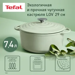 Кастрюля с крышкой Tefal LOV 7.4л 29см E2580504