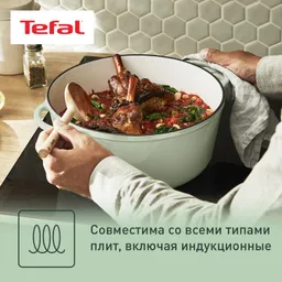 Кастрюля с крышкой Tefal LOV 7.4л 29см E2580504